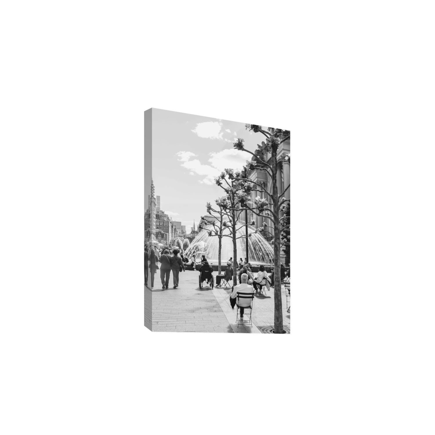 Luminary Noir New York NYC Black & White wall art Large stretched canvas print