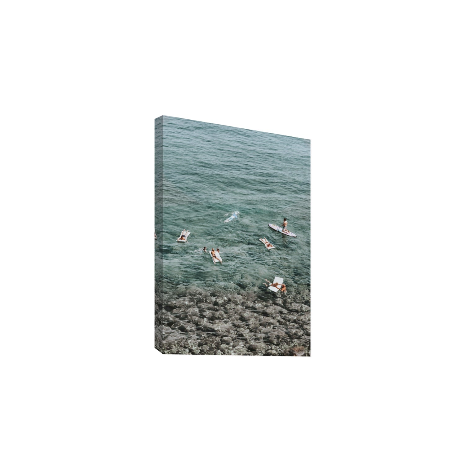 The Big Chill Tuscany coastal Italian wall art Large stretched canvas print