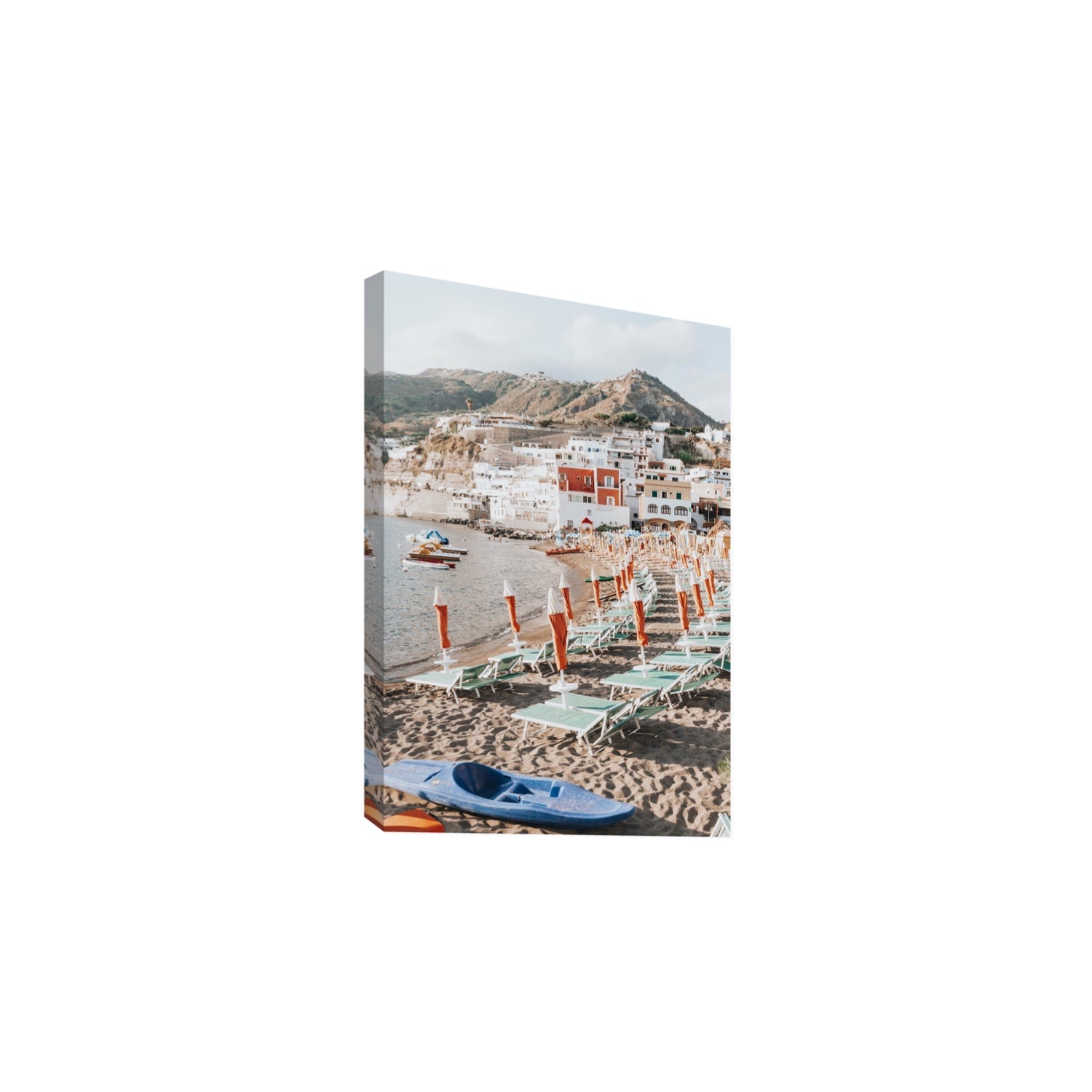 L'Isola del Paradiso Ischia Mediterranean wall art Large stretched canvas print