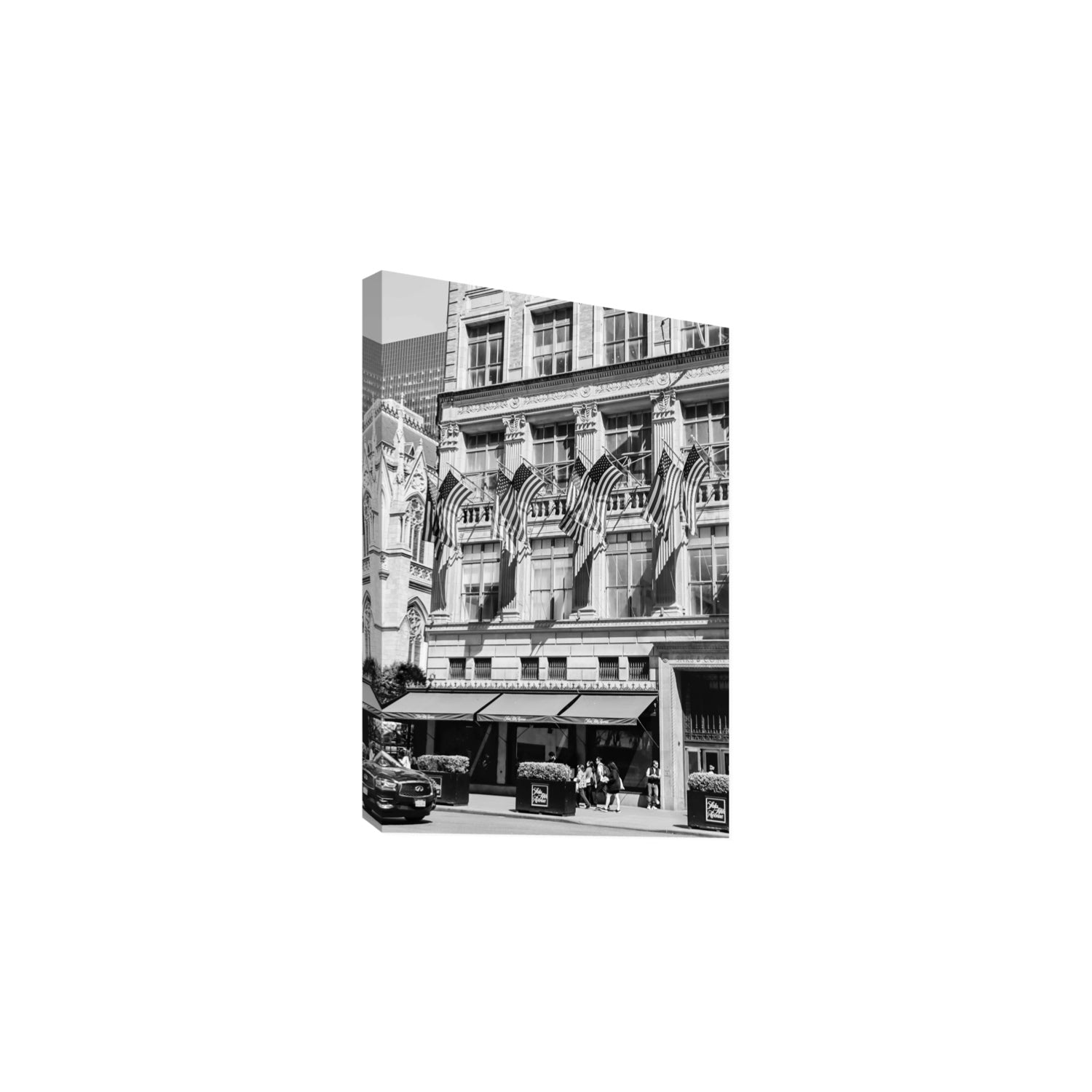 Luxury On Fifth fine art print, New York, United States, Large, Stretched Canvas