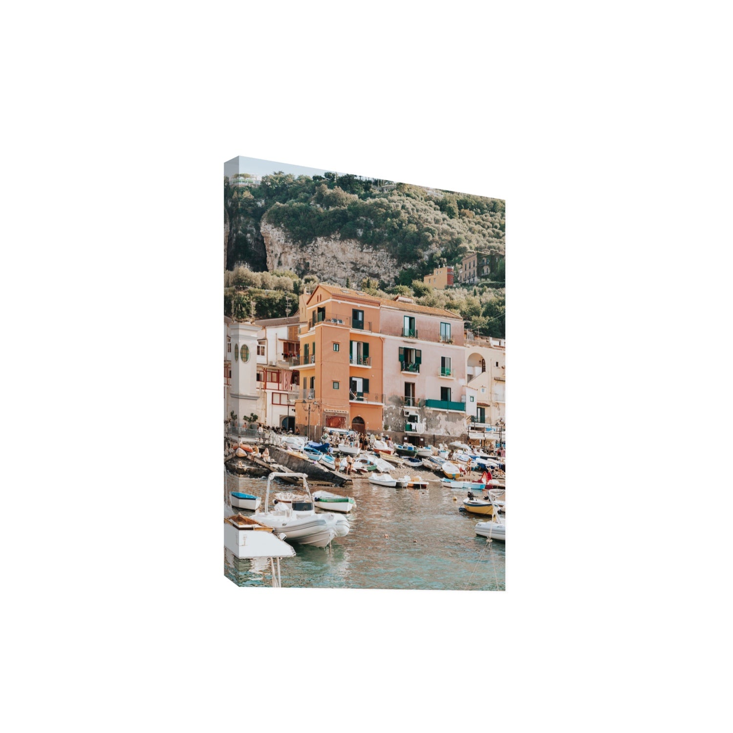 Boatyard Bliss fine art print, Sorrento, Italy, Extra Large, Stretched Canvas