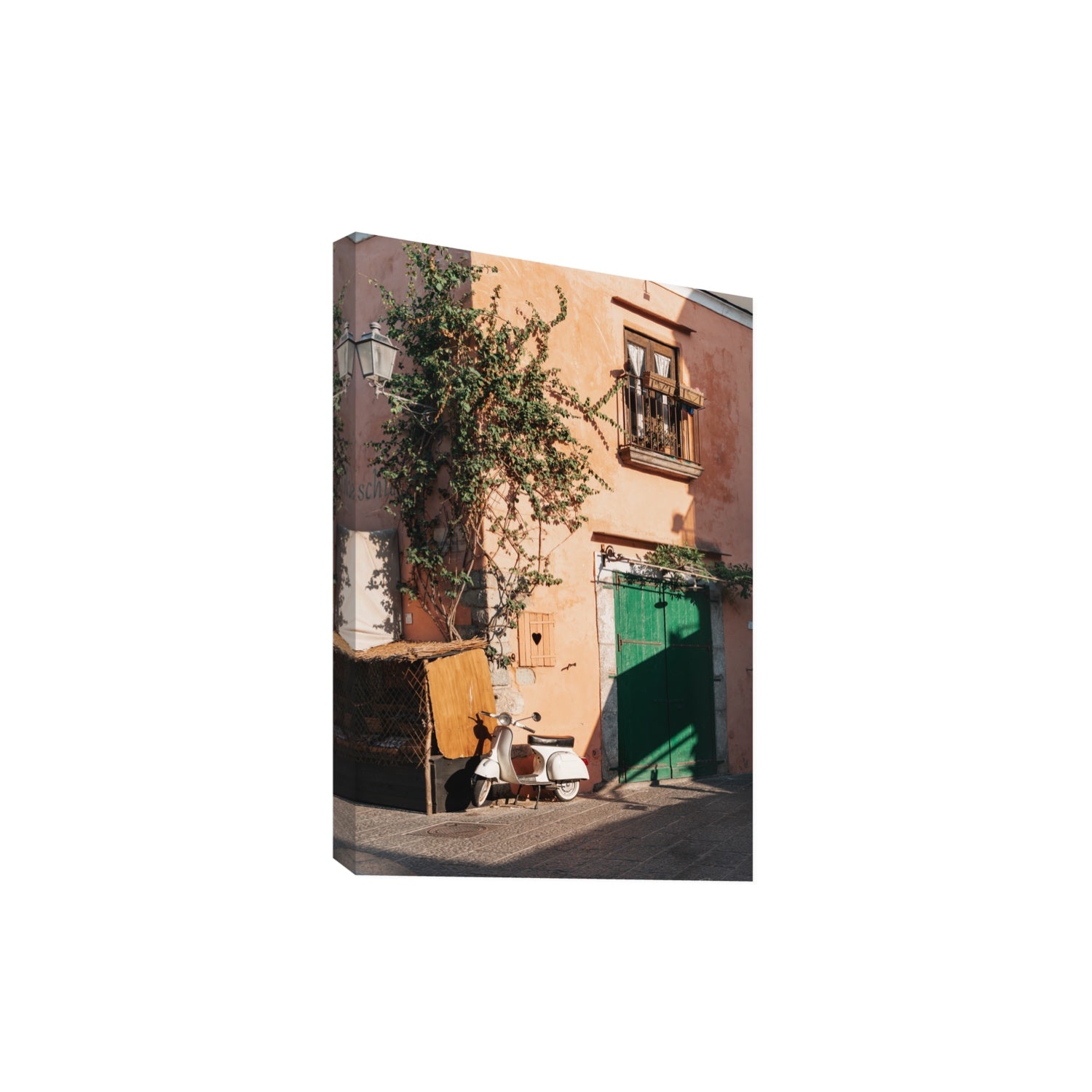 La Casa Ischia Italian Mediterranean decor wall art Extra Large stretched canvas print