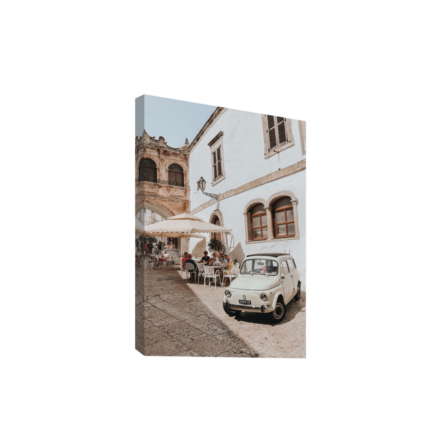 Piazza di Ostuni Puglia Italian wall art Extra Large stretched canvas print
