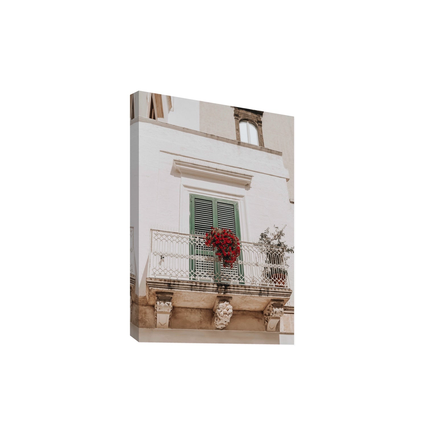 Balcone Estivo Puglia Italian wall art Extra Large stretched canvas print