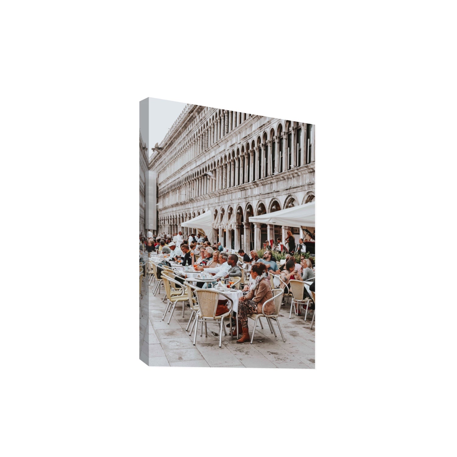 Lunchbreak Venice Italian wall art Extra Large stretched canvas print