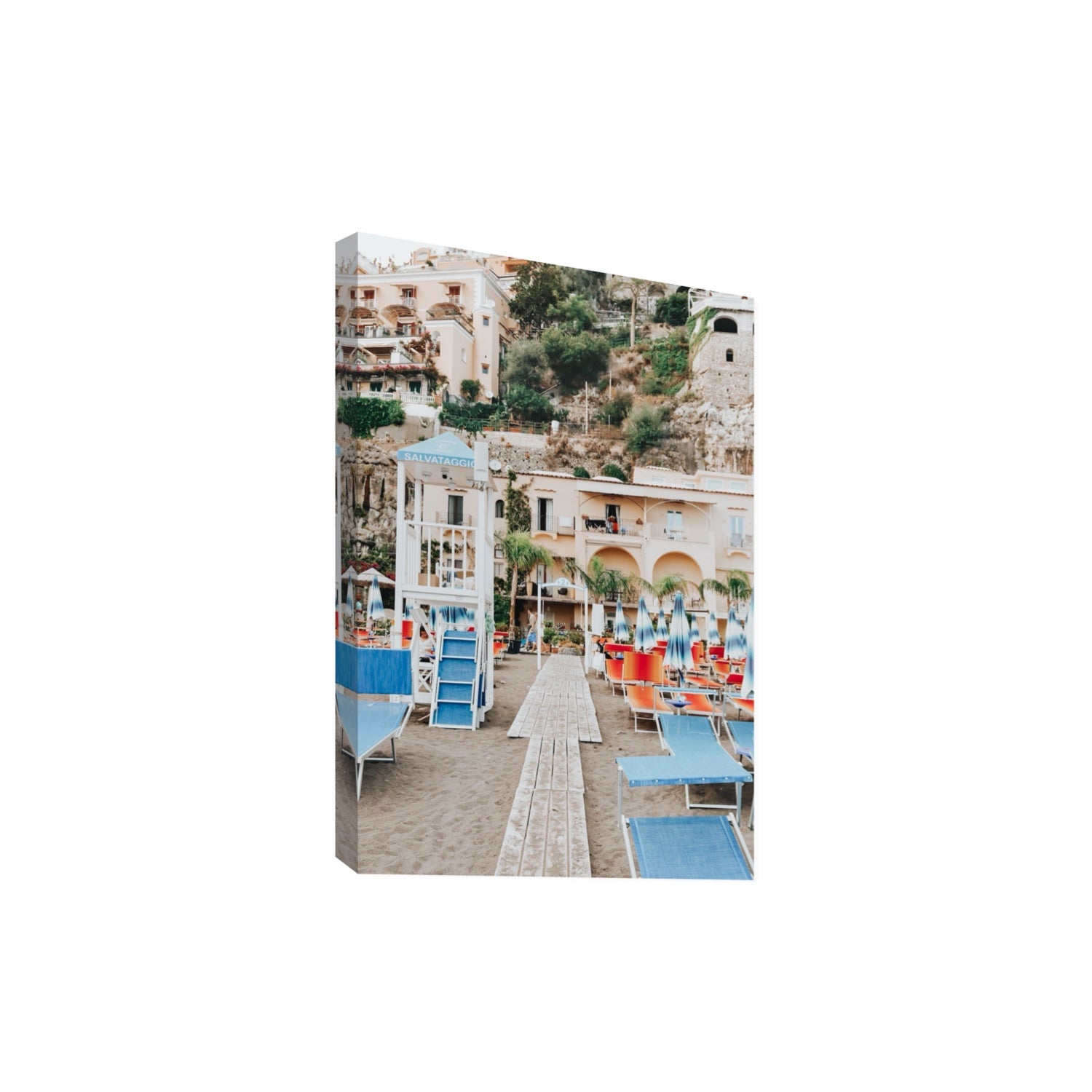 Torre Di Salvataggio fine art print, Positano, Italy, Extra Large, Stretched Canvas