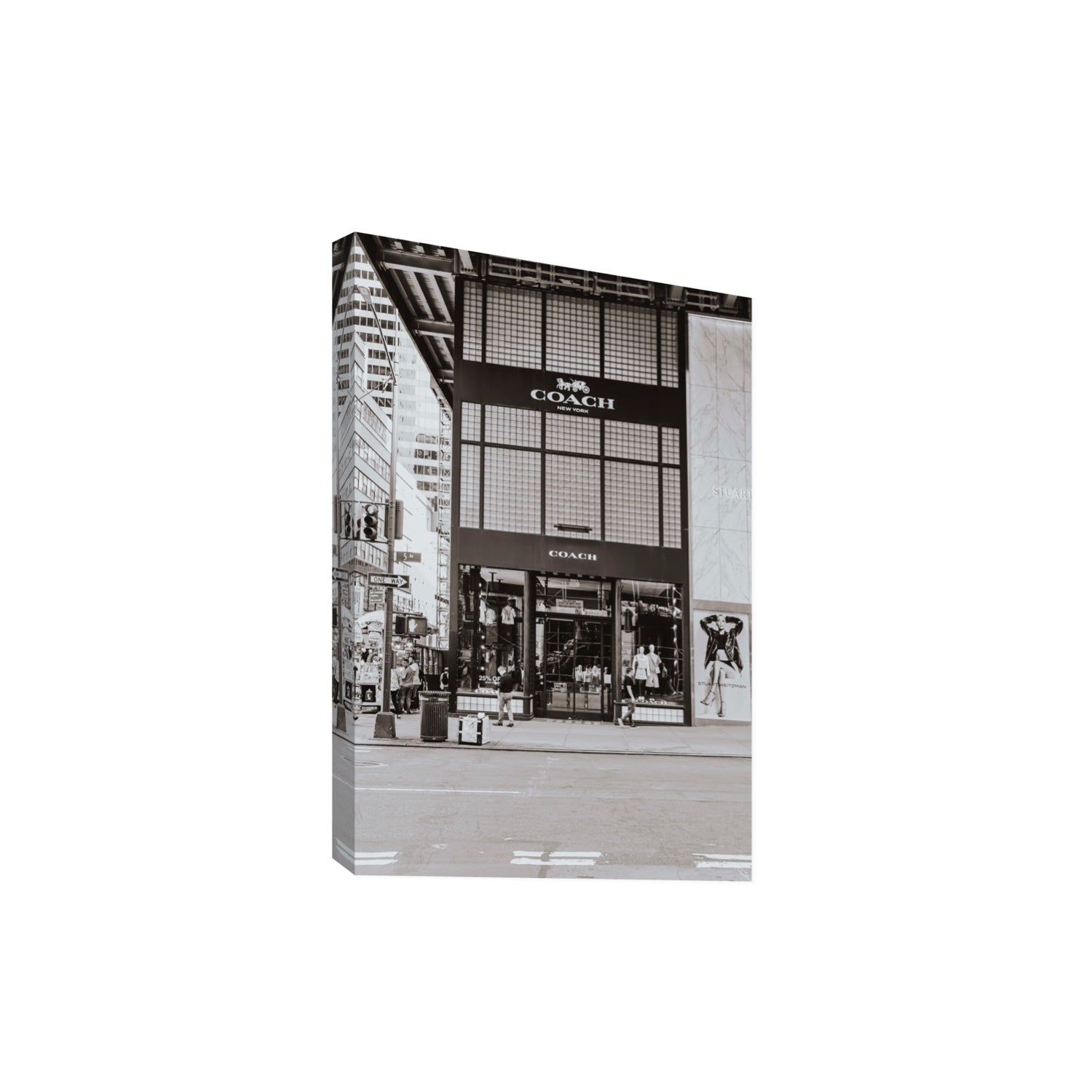 Coach Uptown fine art print, New York, United States, Extra Large, Stretched Canvas