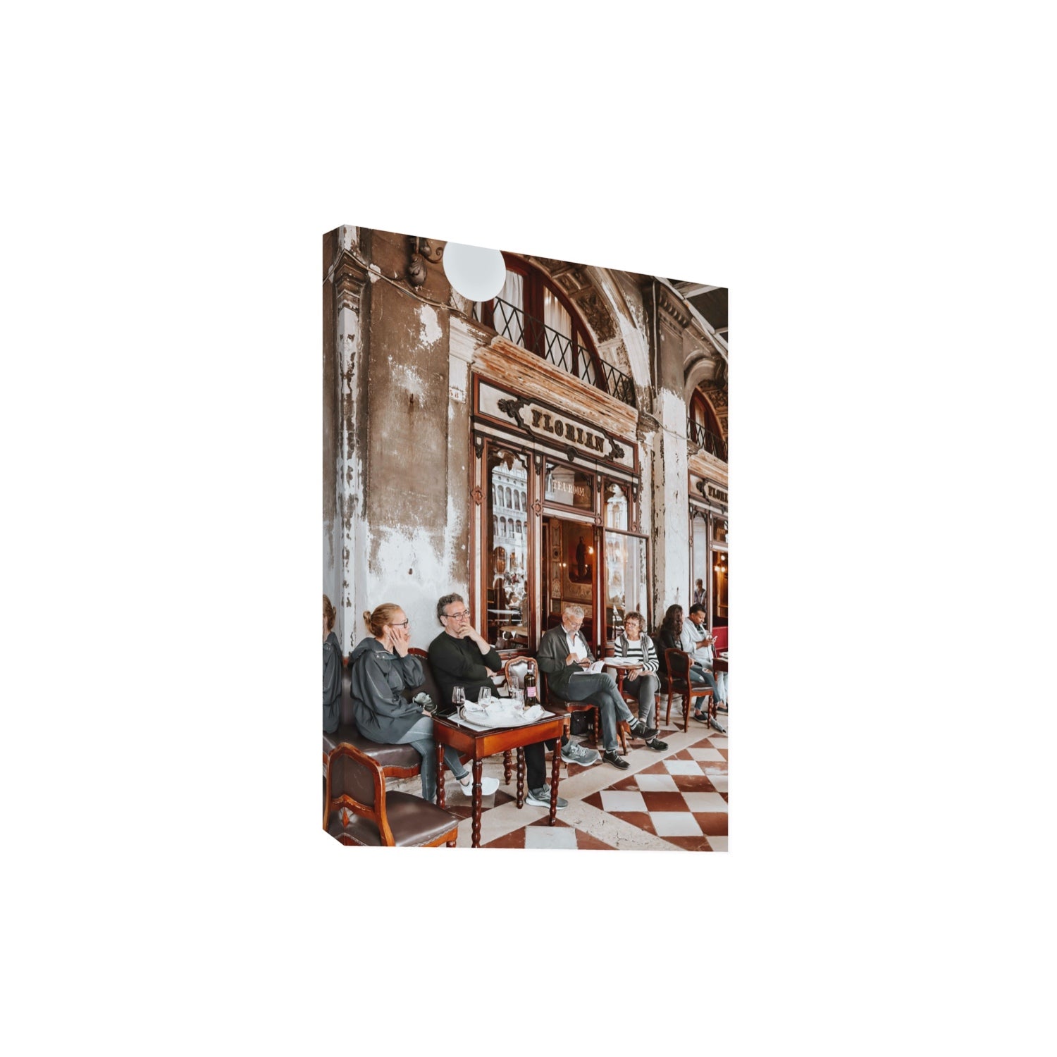 Tea Room Venice Italian wall art Extra Large stretched canvas print