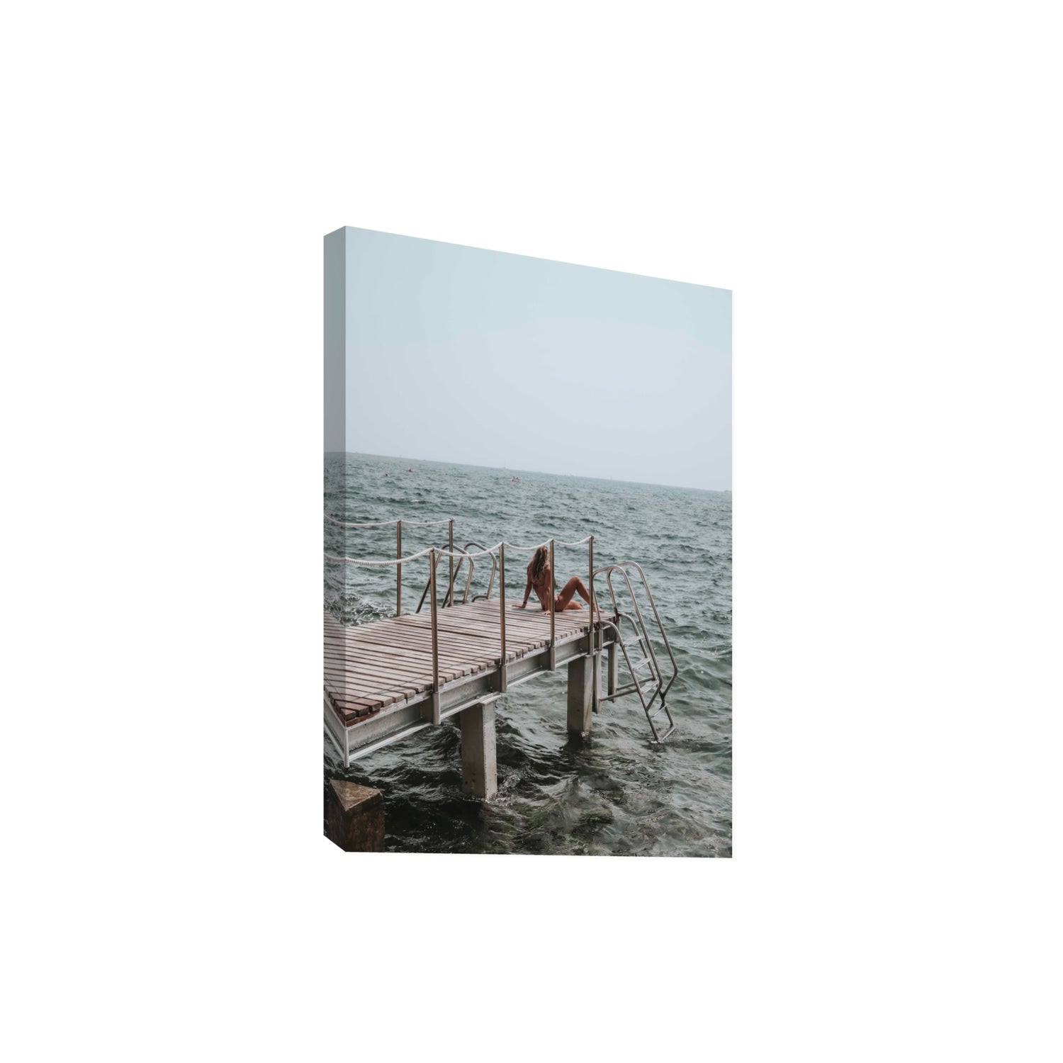 The Dock's Whisper fine art print, Tuscany, Italy, Extra Large, Stretched Canvas