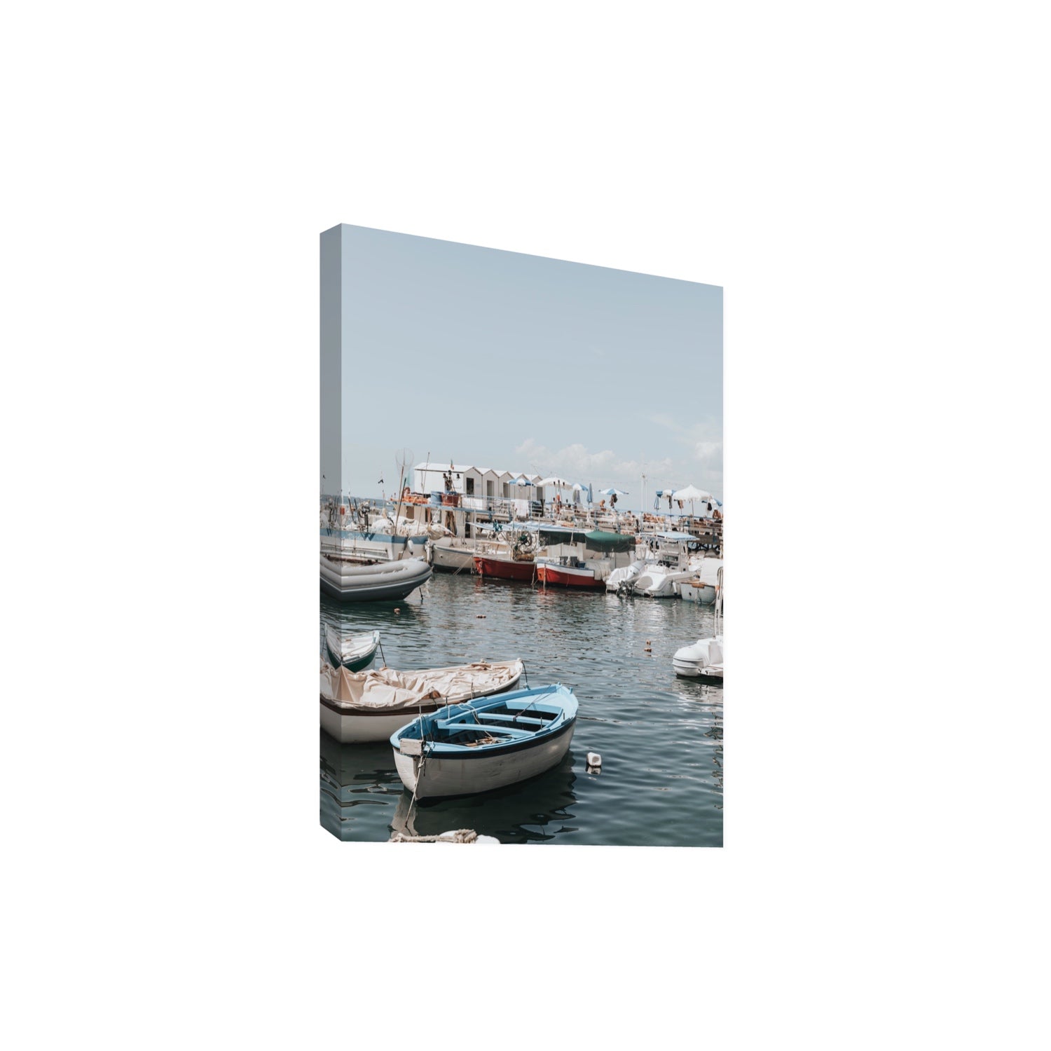 Harbour Hues Sorrento coastal Carousel wall art Extra Large stretched canvas print
