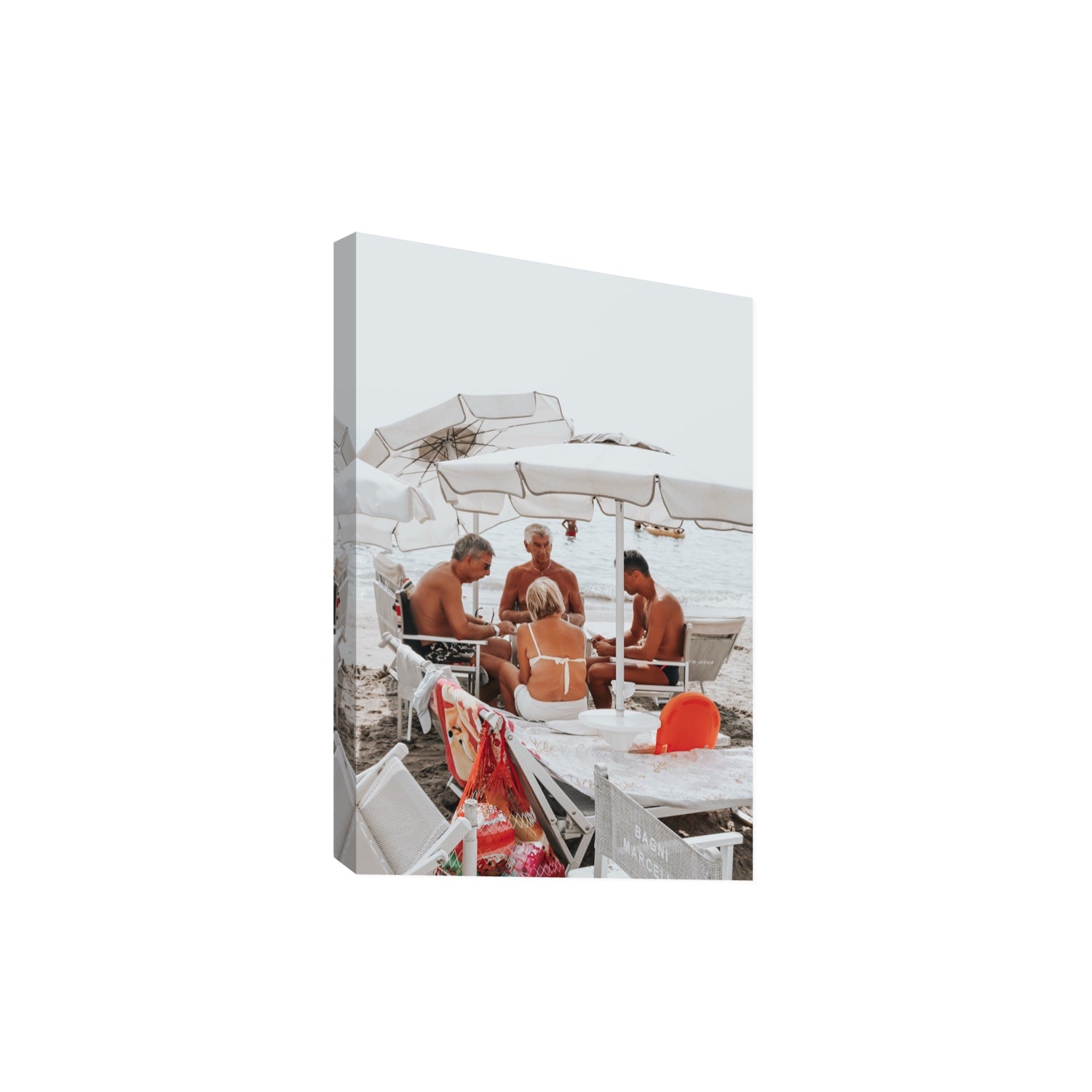 Luck Of The Draw fine art print, Alassio, Italy, Extra Large, Stretched Canvas