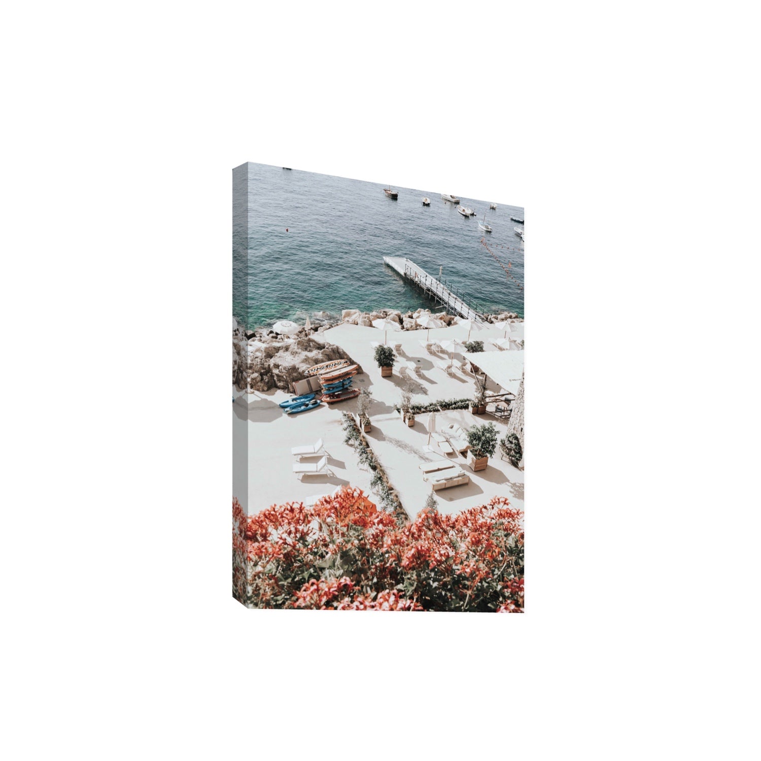 A Work of Art Amalfi coastal wall art Extra Large stretched canvas print