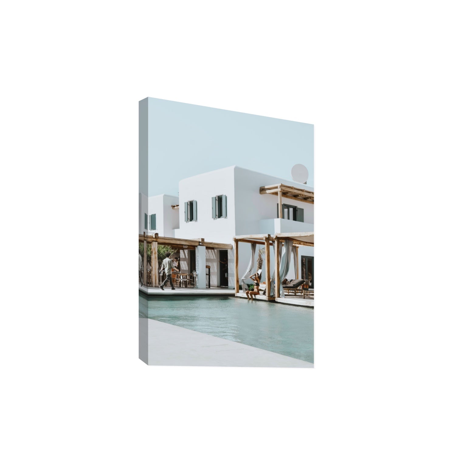 Aphrodite Mykonos Greek island wall art Extra Large stretched canvas print