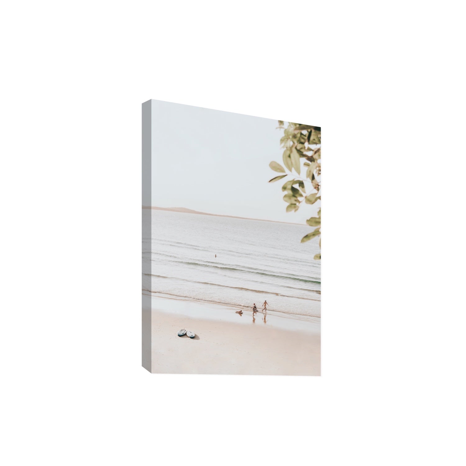 Walking On Sunshine fine art print, Noosa, Australia, coastal scenes artwork, Extra Large, Stretched Canvas