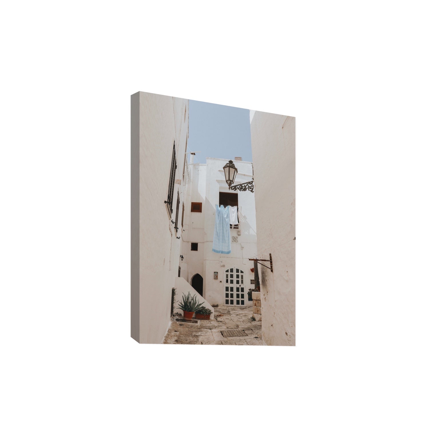 Laundry Day fine art print, Puglia, Italy, Extra Large, Stretched Canvas