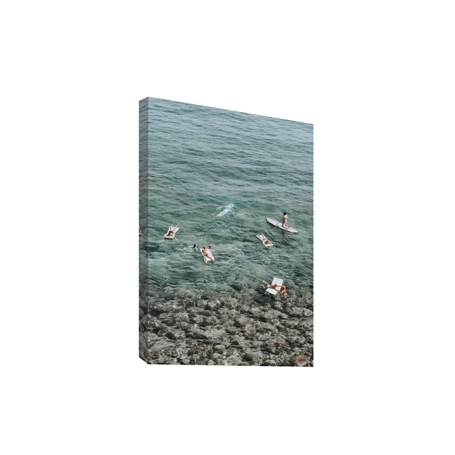 The Big Chill Tuscany coastal Italian wall art Extra Large stretched canvas print