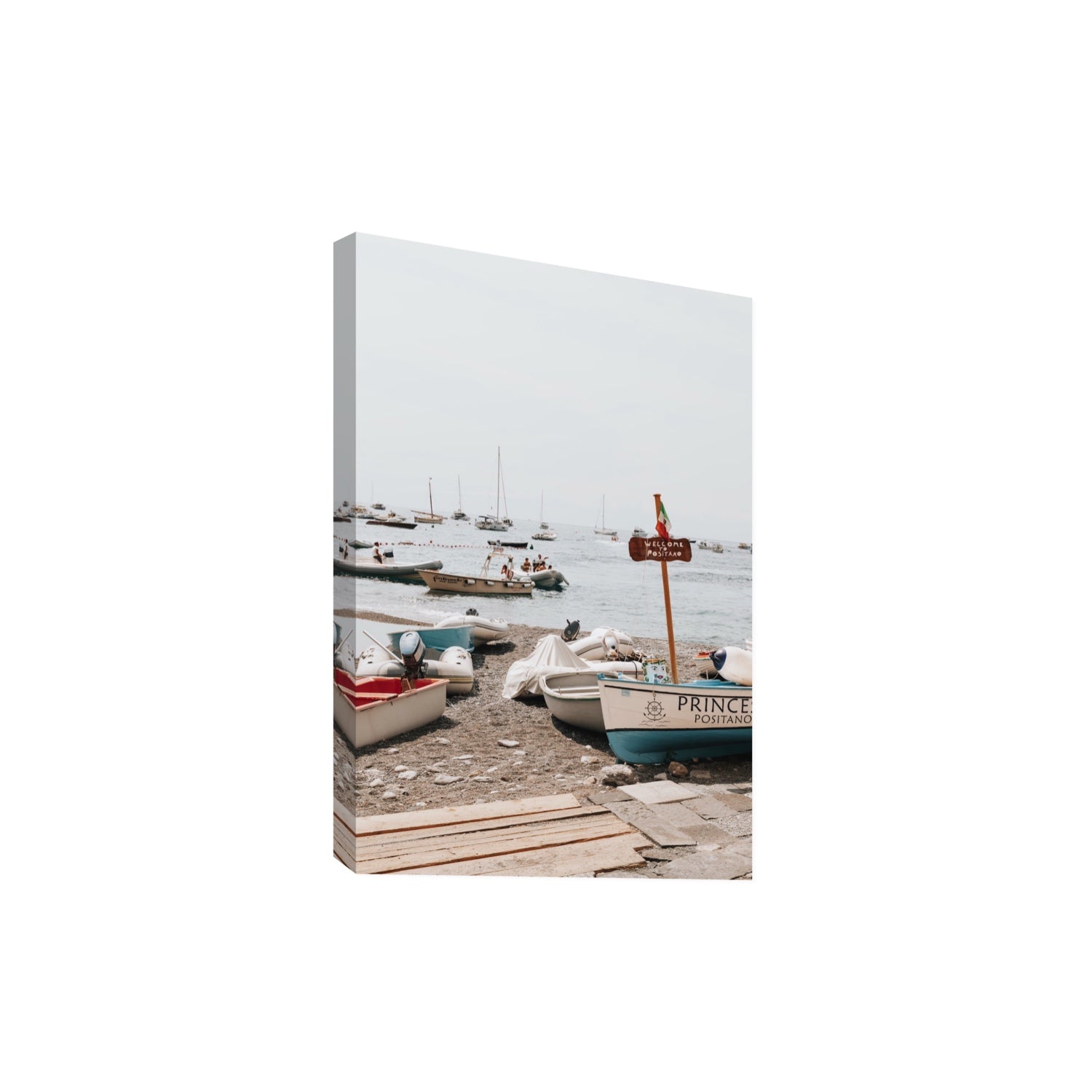 Coming Home fine art print, Positano, Italy, Extra Large, Stretched Canvas