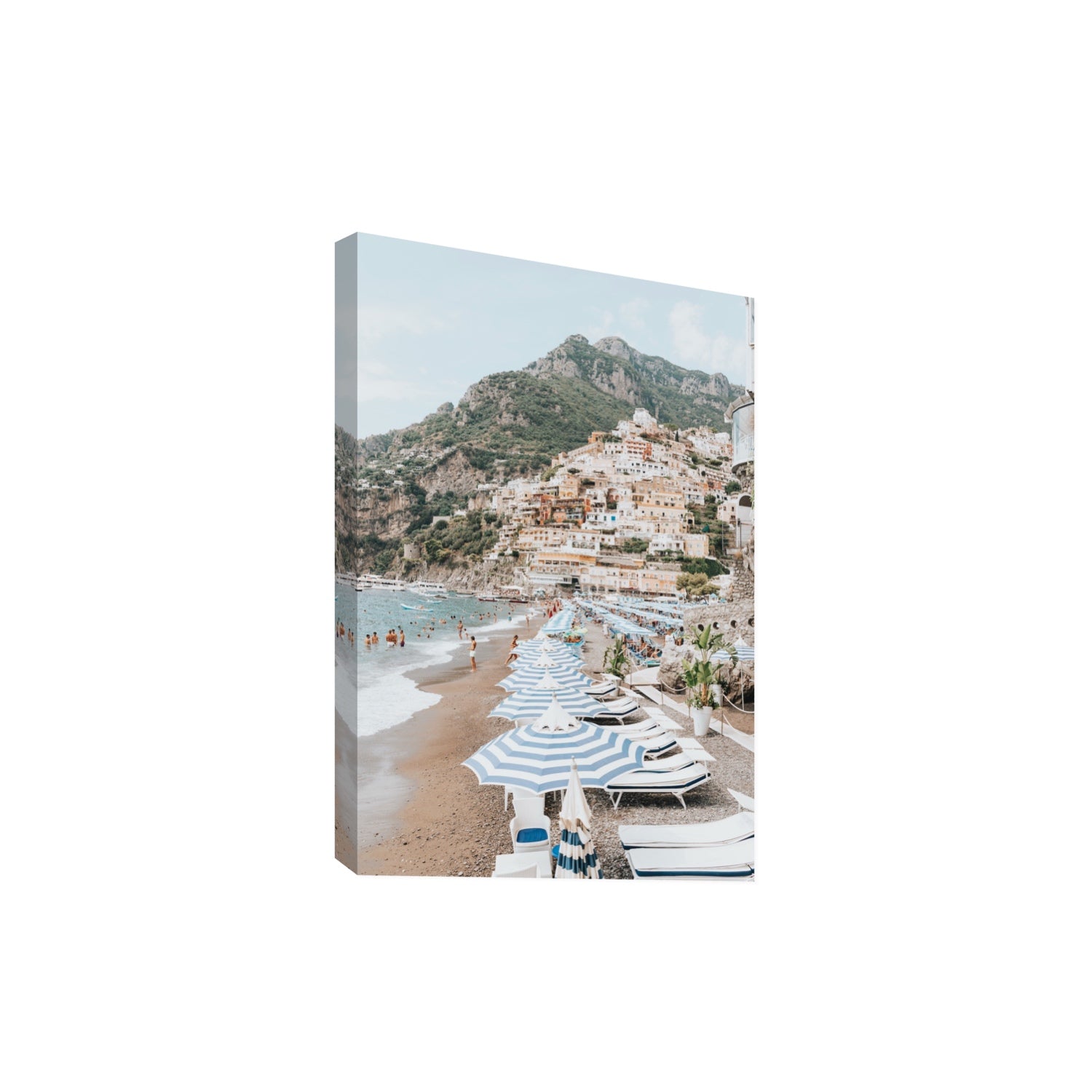 The Cliffside Village fine art print, Positano, Italy, Extra Large, Stretched Canvas
