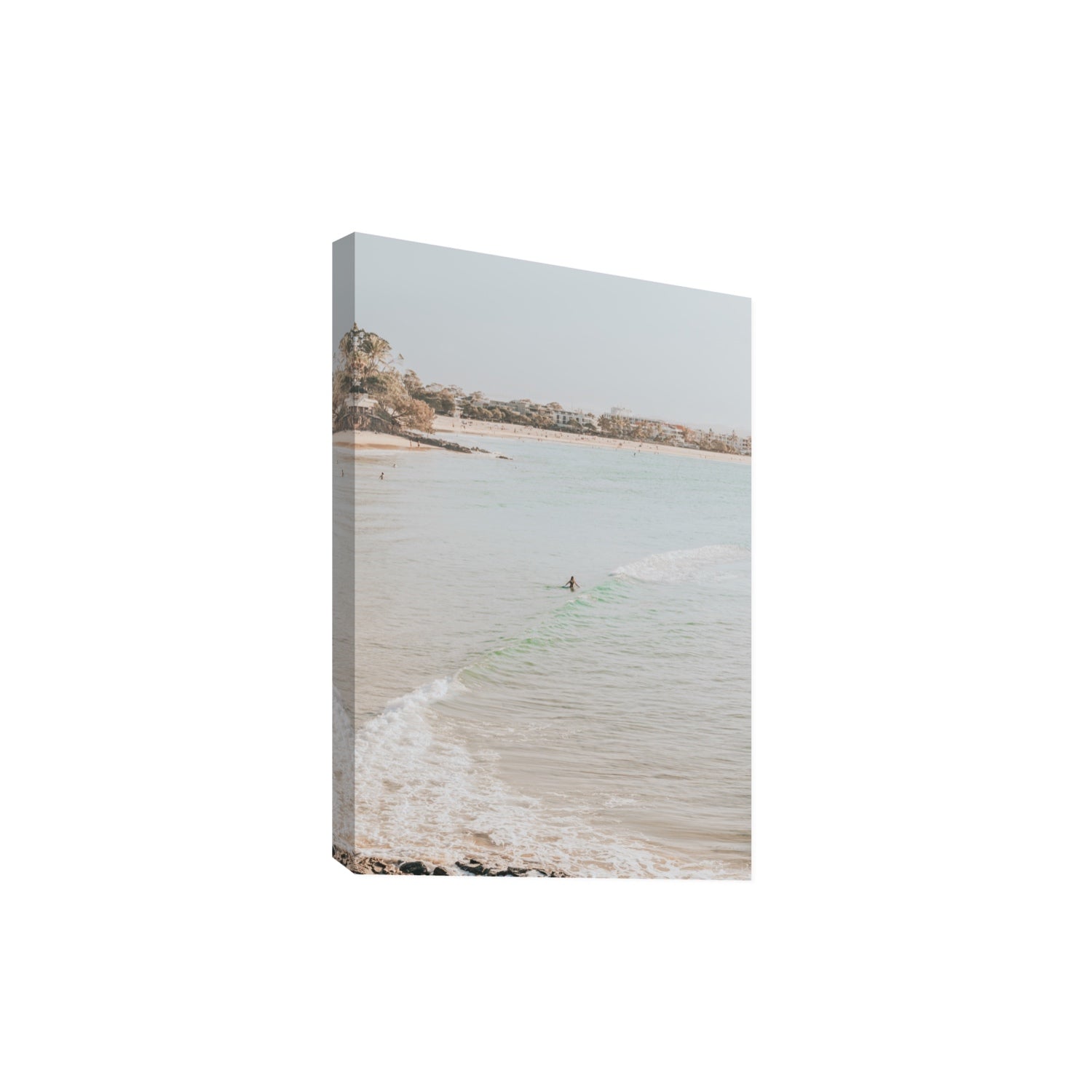 Salt Reverie fine art print, Noosa, Australia, coastal scenes artwork, Extra Large, Stretched Canvas
