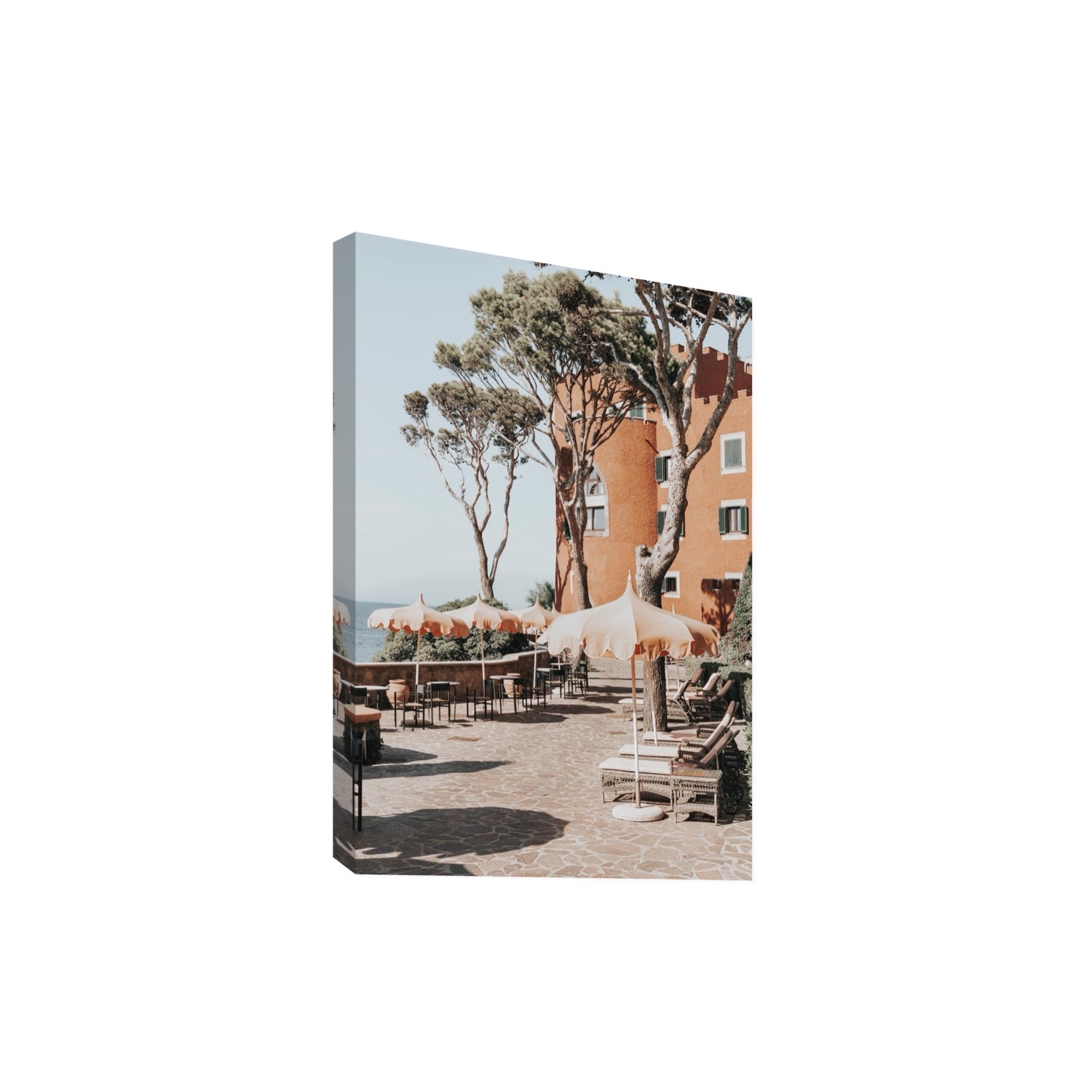 Mezzatorre Ischia Italian Mediterranean decor wall art Extra Large stretched canvas print