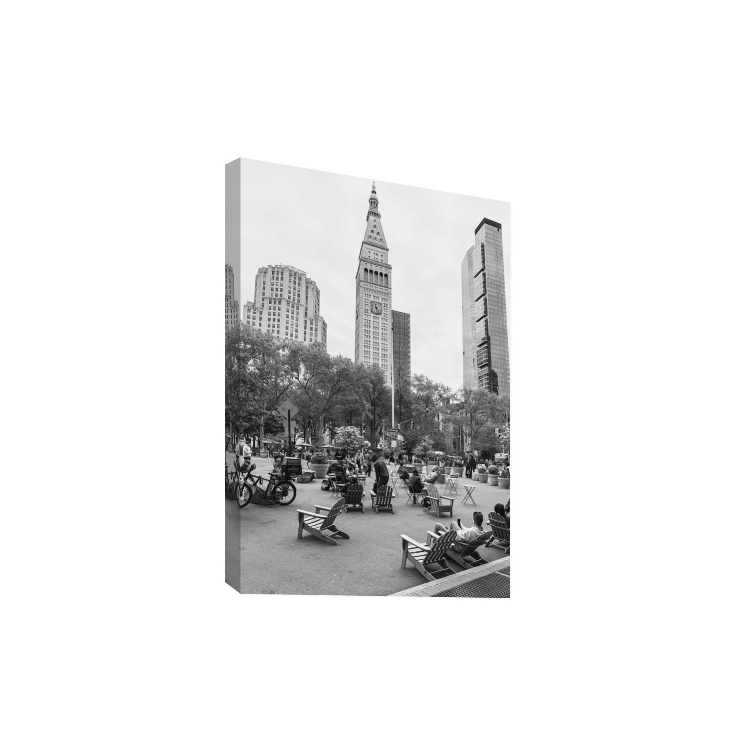 Timeless New York New York NYC Black & White wall art Extra Large stretched canvas print