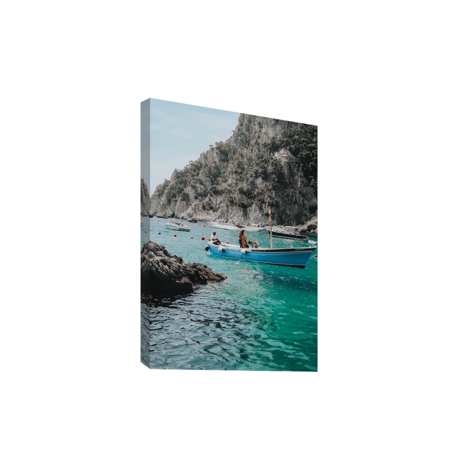 Emerald Escape fine art print, Capri, Italy, Extra Large, Stretched Canvas