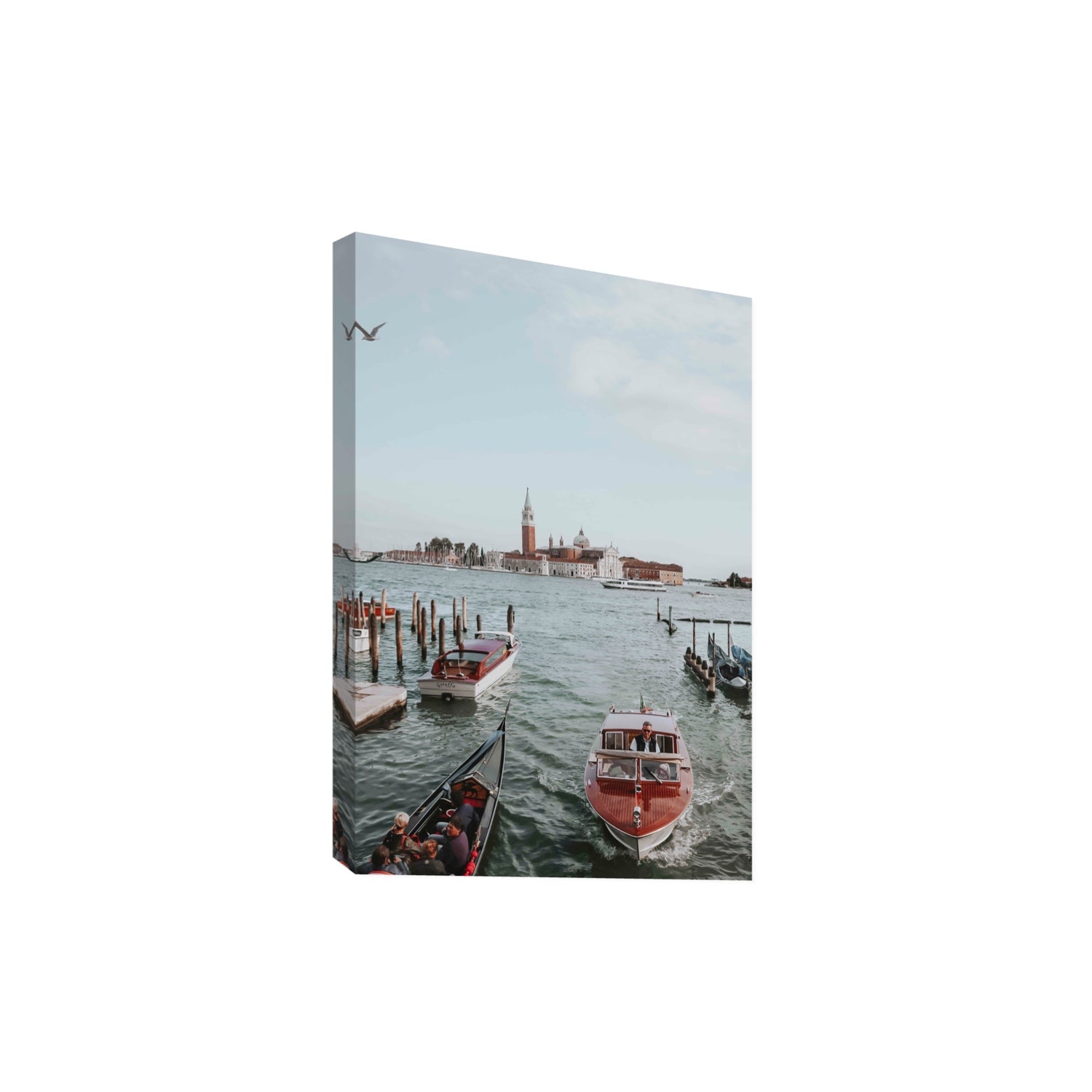 Galleggiante Venice Italian wall art Extra Large stretched canvas print