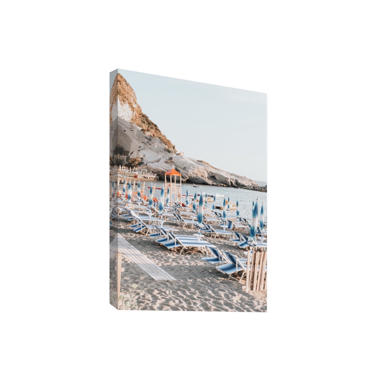 The Golden Hour Ischia Italian coastal wall art Giant stretched canvas print