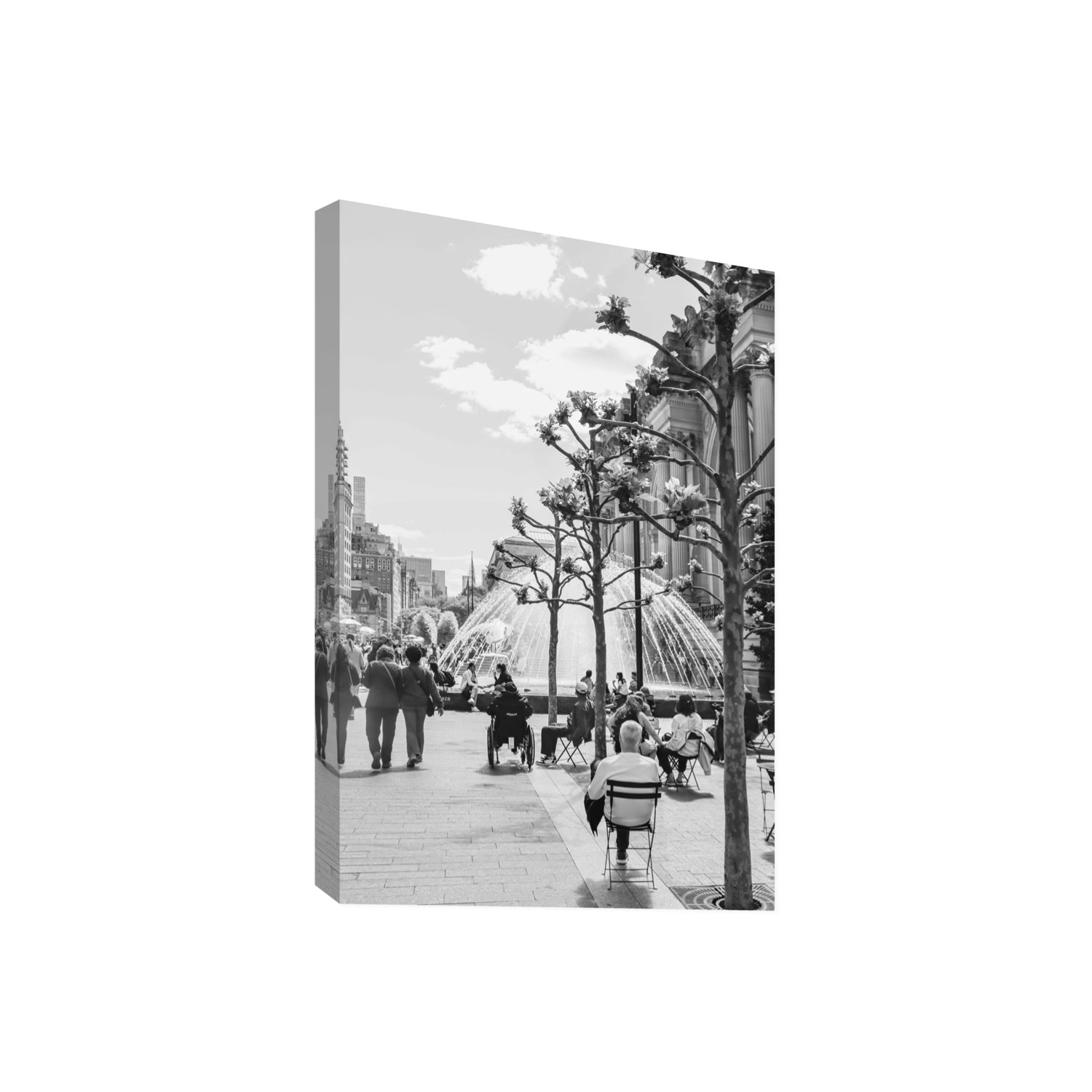 Luminary Noir New York NYC Black & White wall art Giant stretched canvas print