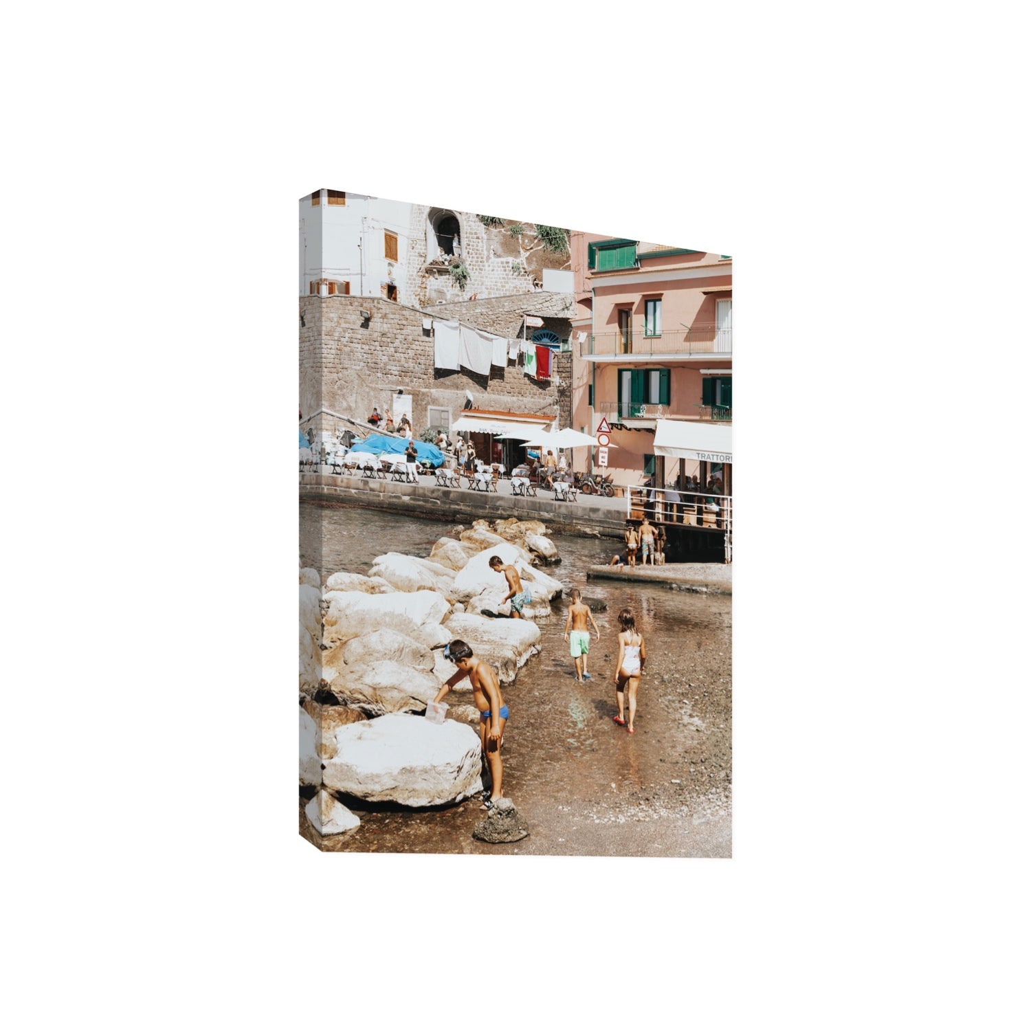 The Beachcombers Sorrento beach coastal wall art Giant stretched canvas print