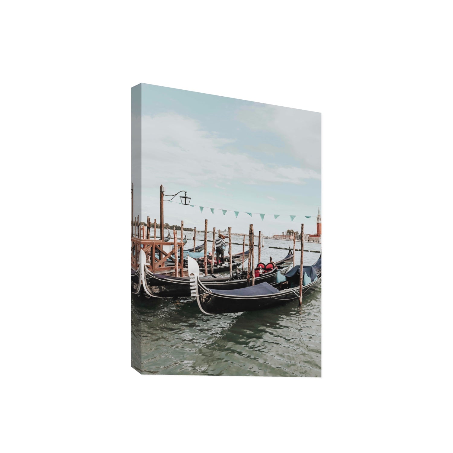 The Gondolier Venice Gondola Italian wall art Giant stretched canvas print