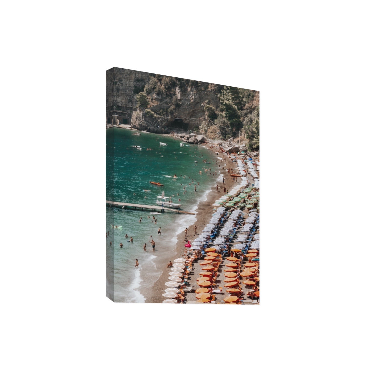 Ocean's Playground Positano decor wall art Giant stretched canvas print