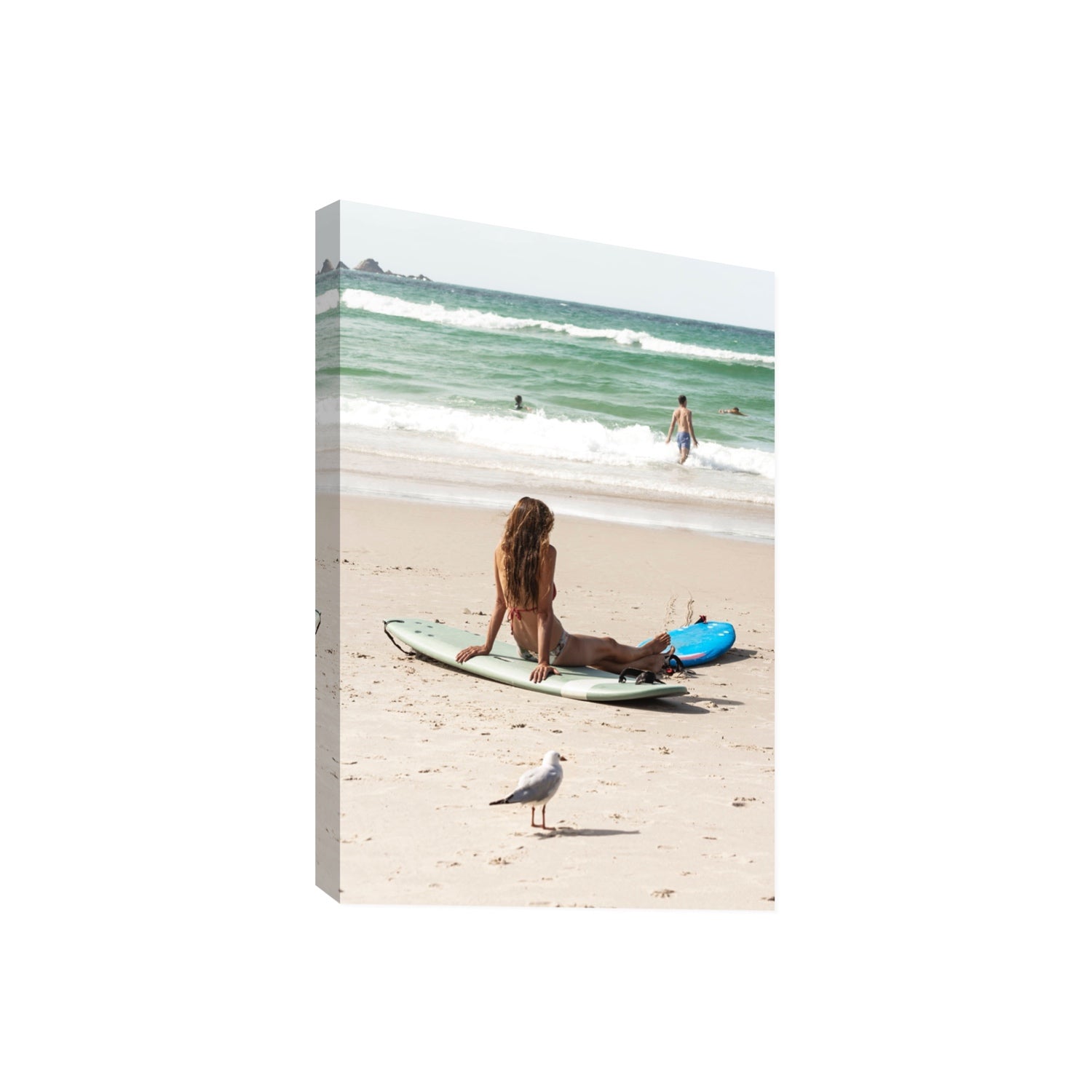 Carissa Byron Bay Surf coastal wall art Giant stretched canvas print