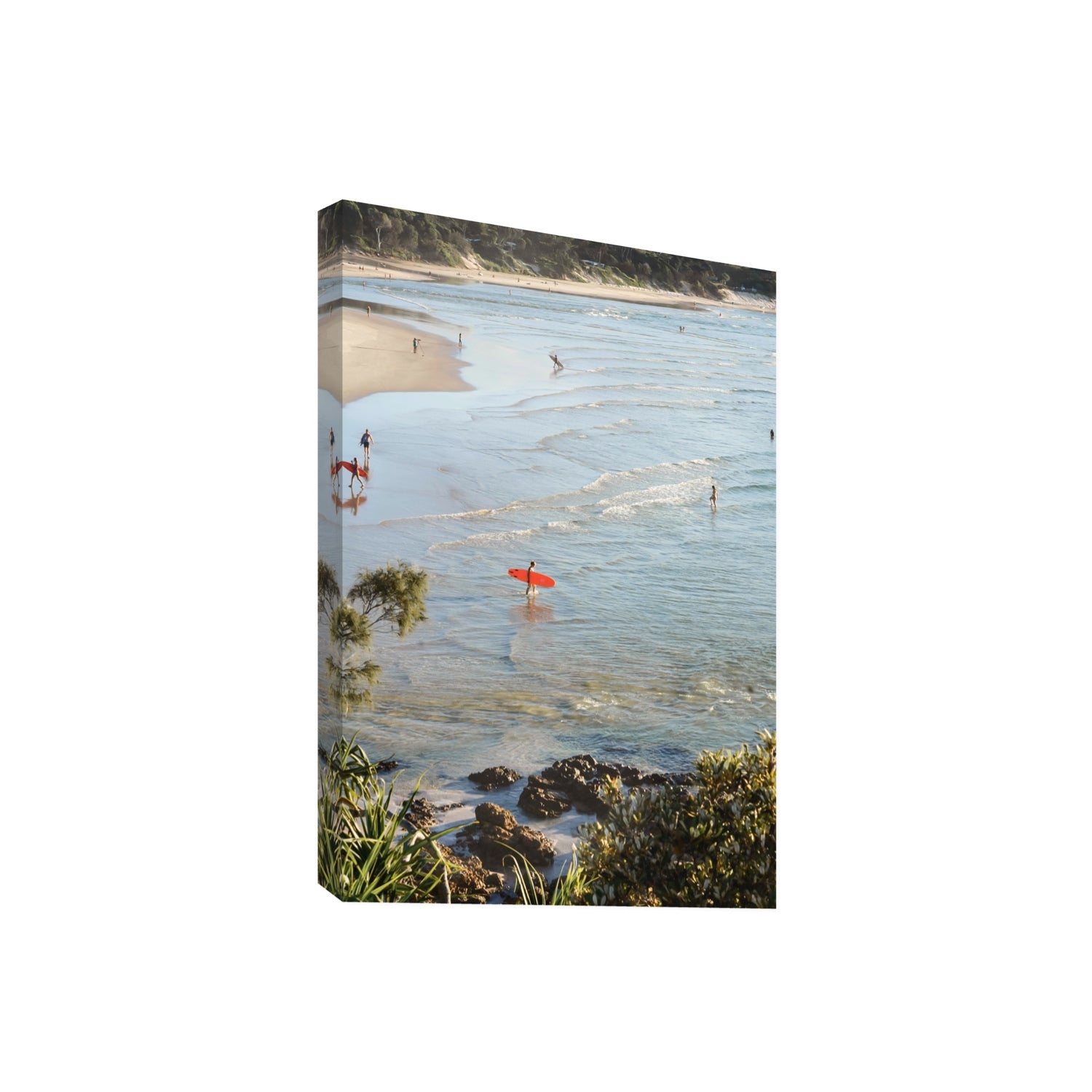 Seclusion Byron Bay Surf coastal wall art Giant stretched canvas print