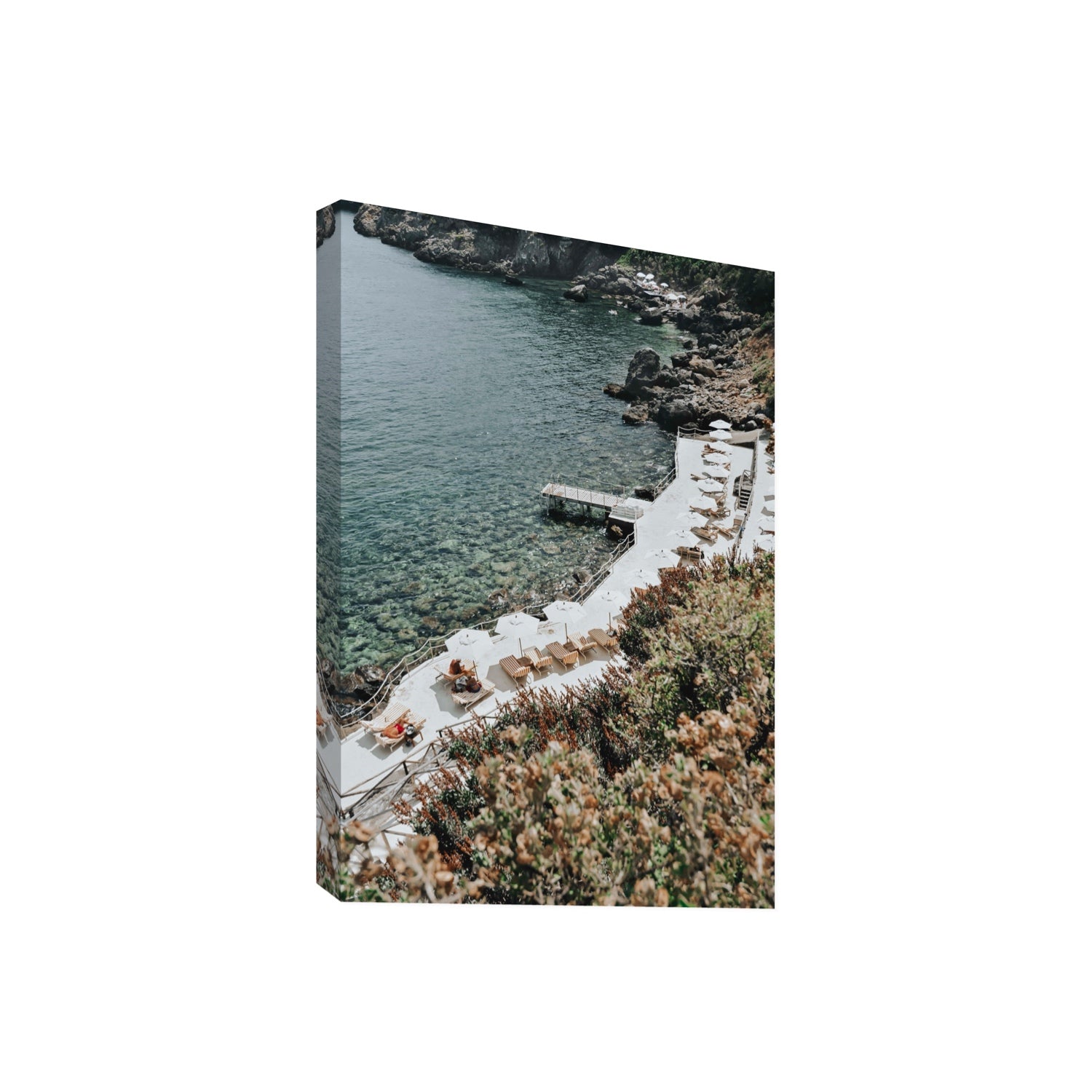 Go Beyond The Postcard Tuscany coastal wall art Giant stretched canvas print