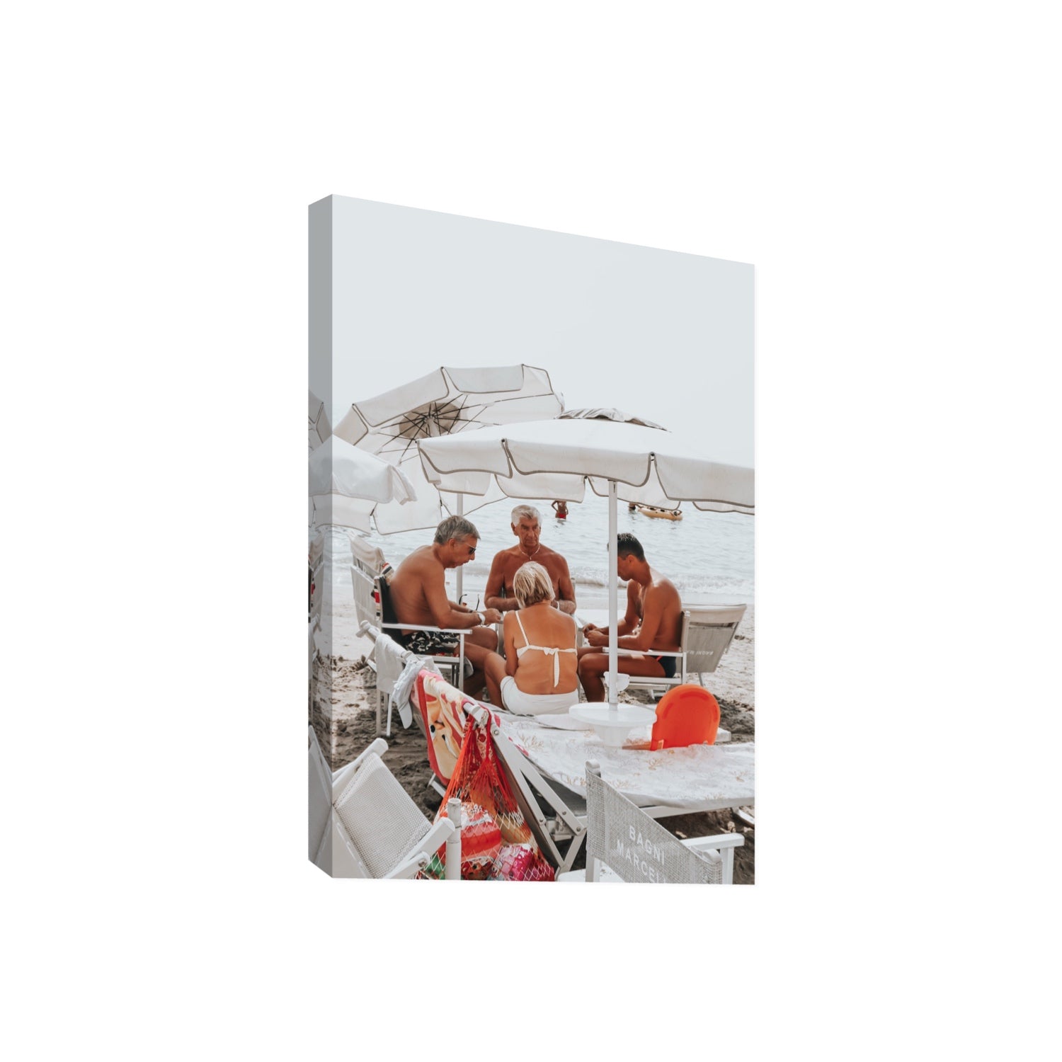 Luck Of The Draw fine art print, Alassio, Italy, Giant, Stretched Canvas