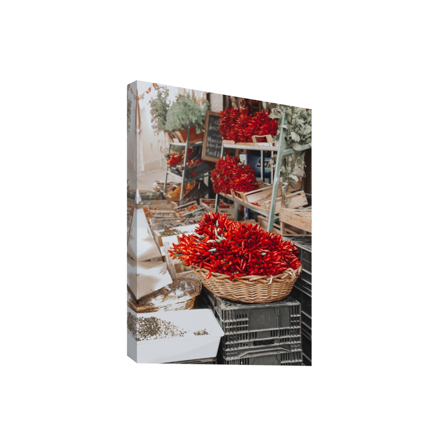 Fiery Cluster Puglia Italian wall art Giant stretched canvas print