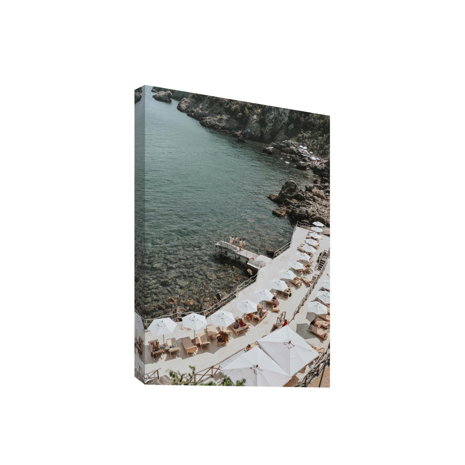 Pier Perspectives Tuscany coastal Italian wall art Giant stretched canvas print