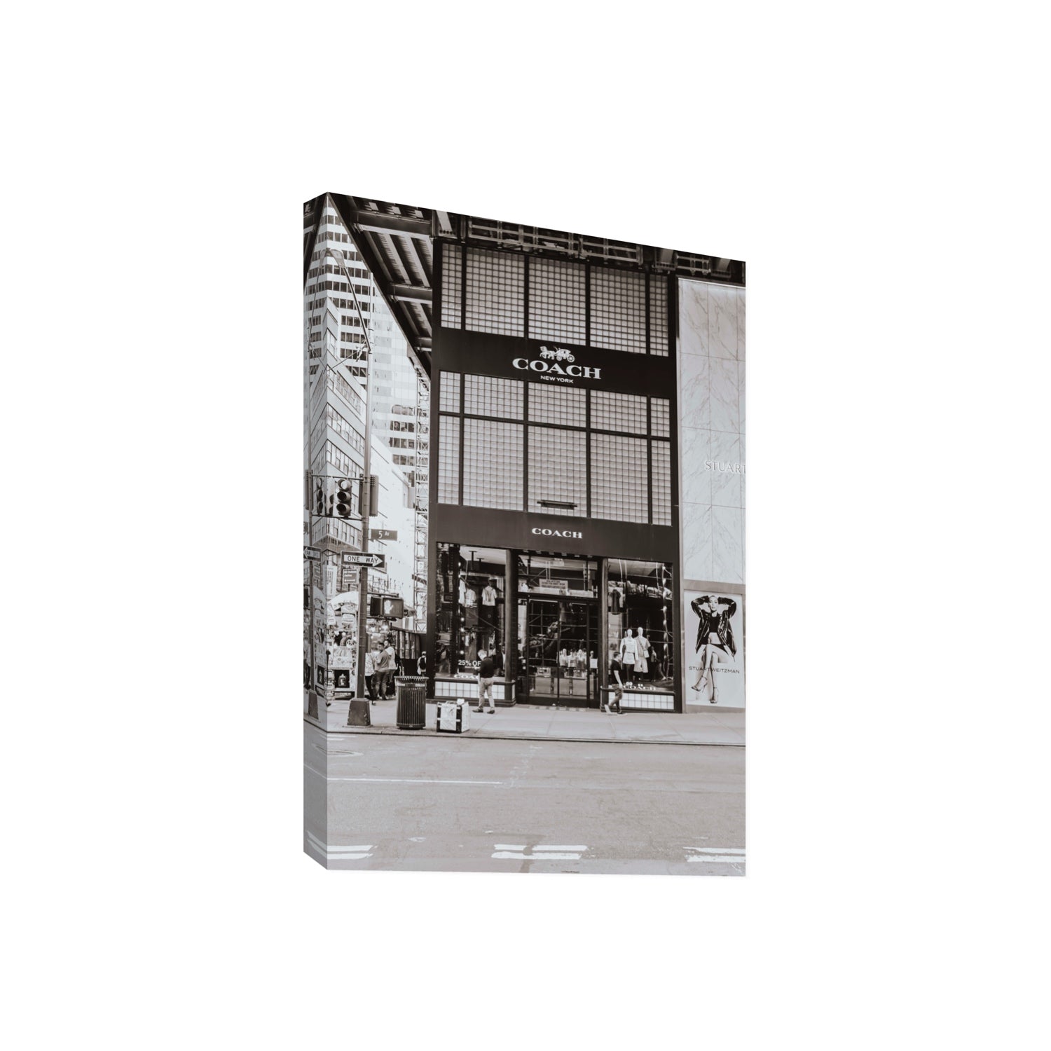 Coach Uptown fine art print, New York, United States, Giant, Stretched Canvas