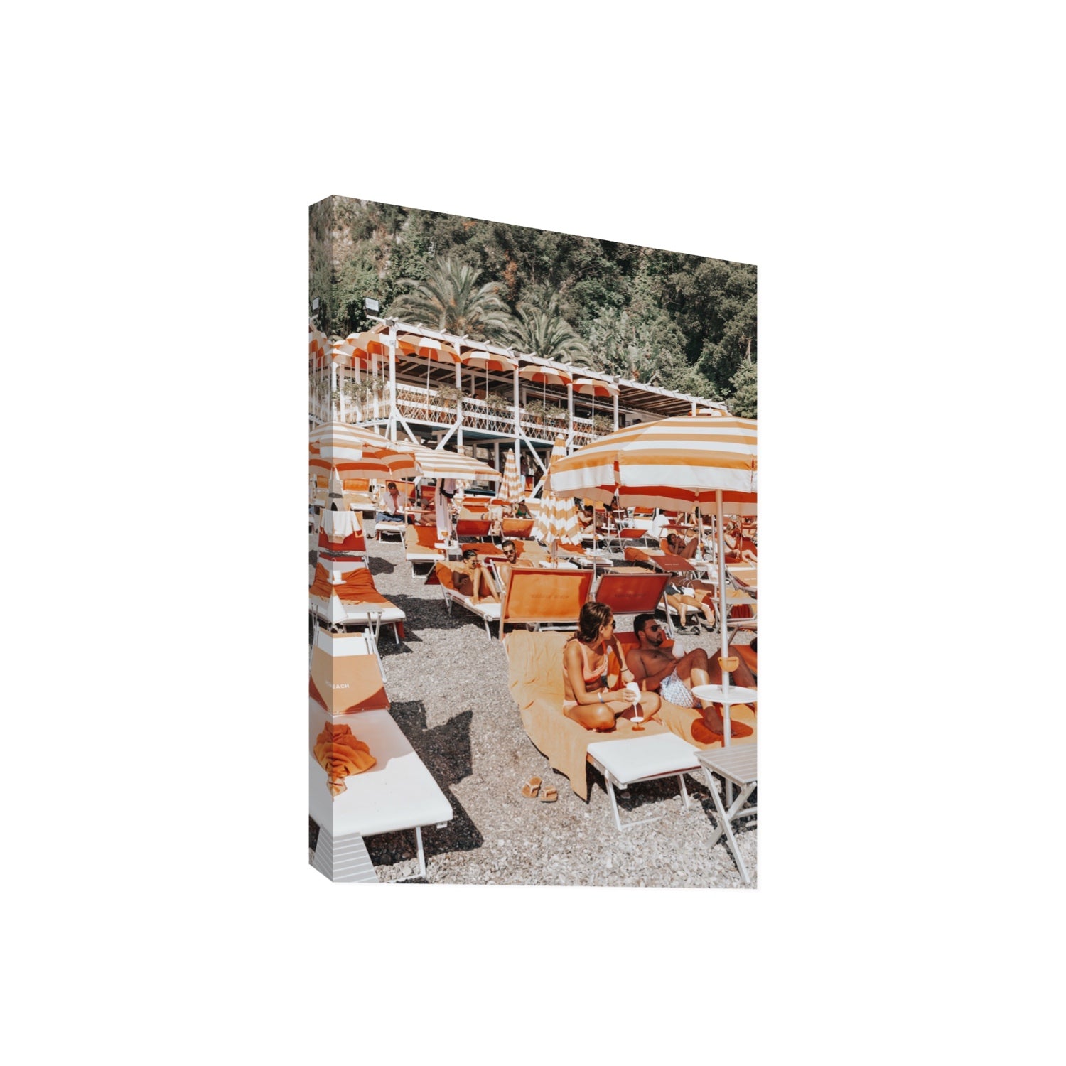Lounging In Lido fine art print, Positano, Italy, Giant, Stretched Canvas