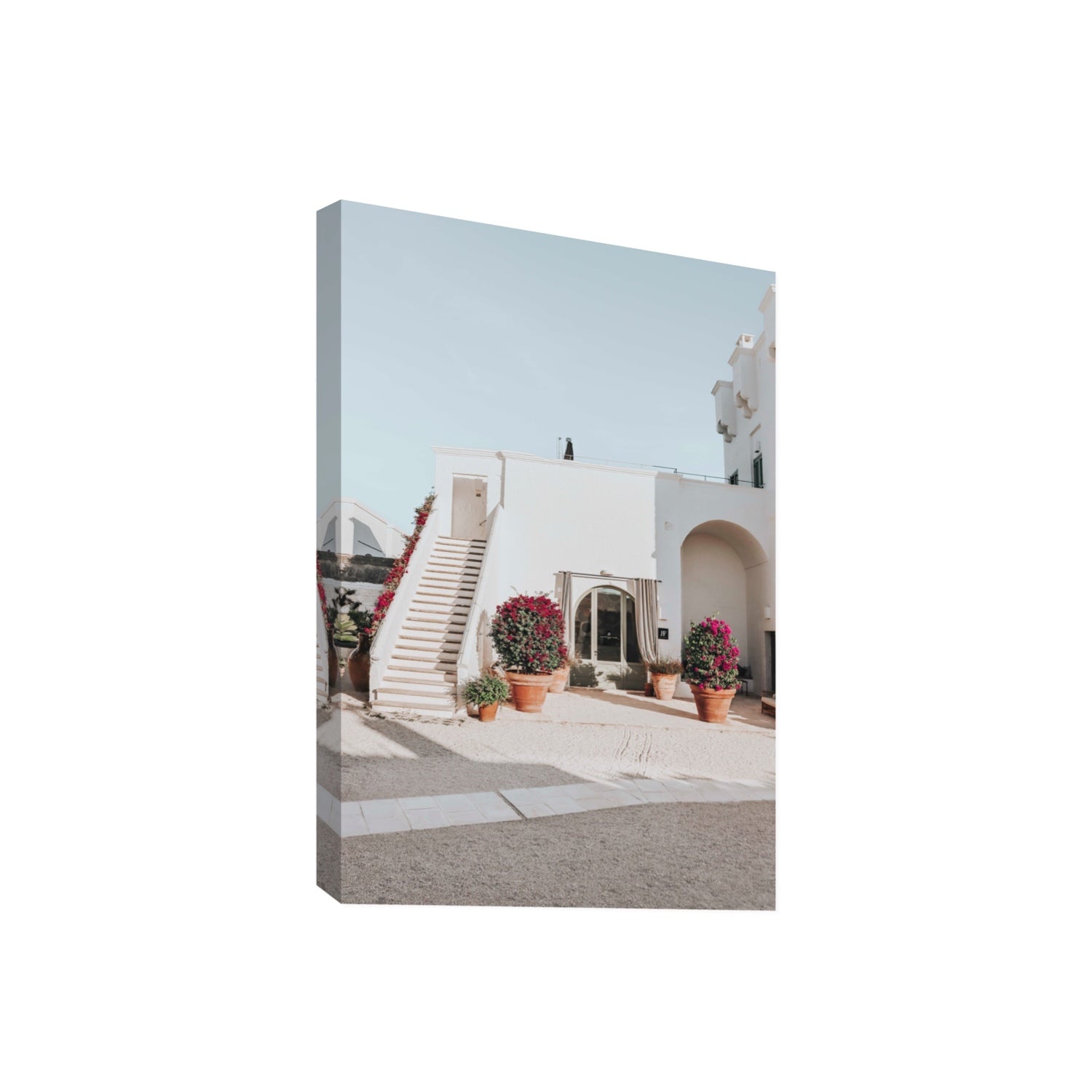 Scala Fiorita Puglia Mediterranean wall art Giant stretched canvas print