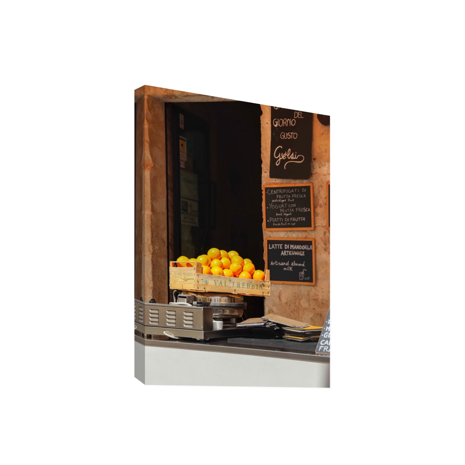 Luminous Citrus Puglia Ostuni Italian wall art Giant stretched canvas print