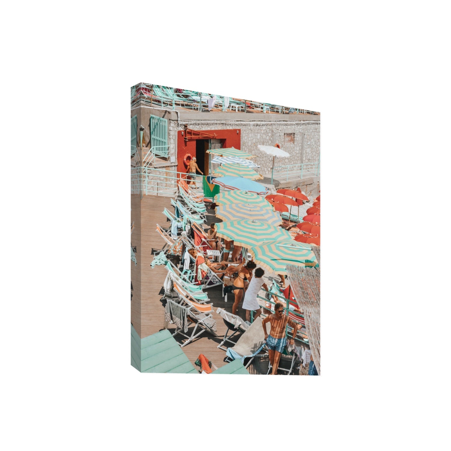 Colourful Canopy fine art print, Capri, Italy, Giant, Stretched Canvas