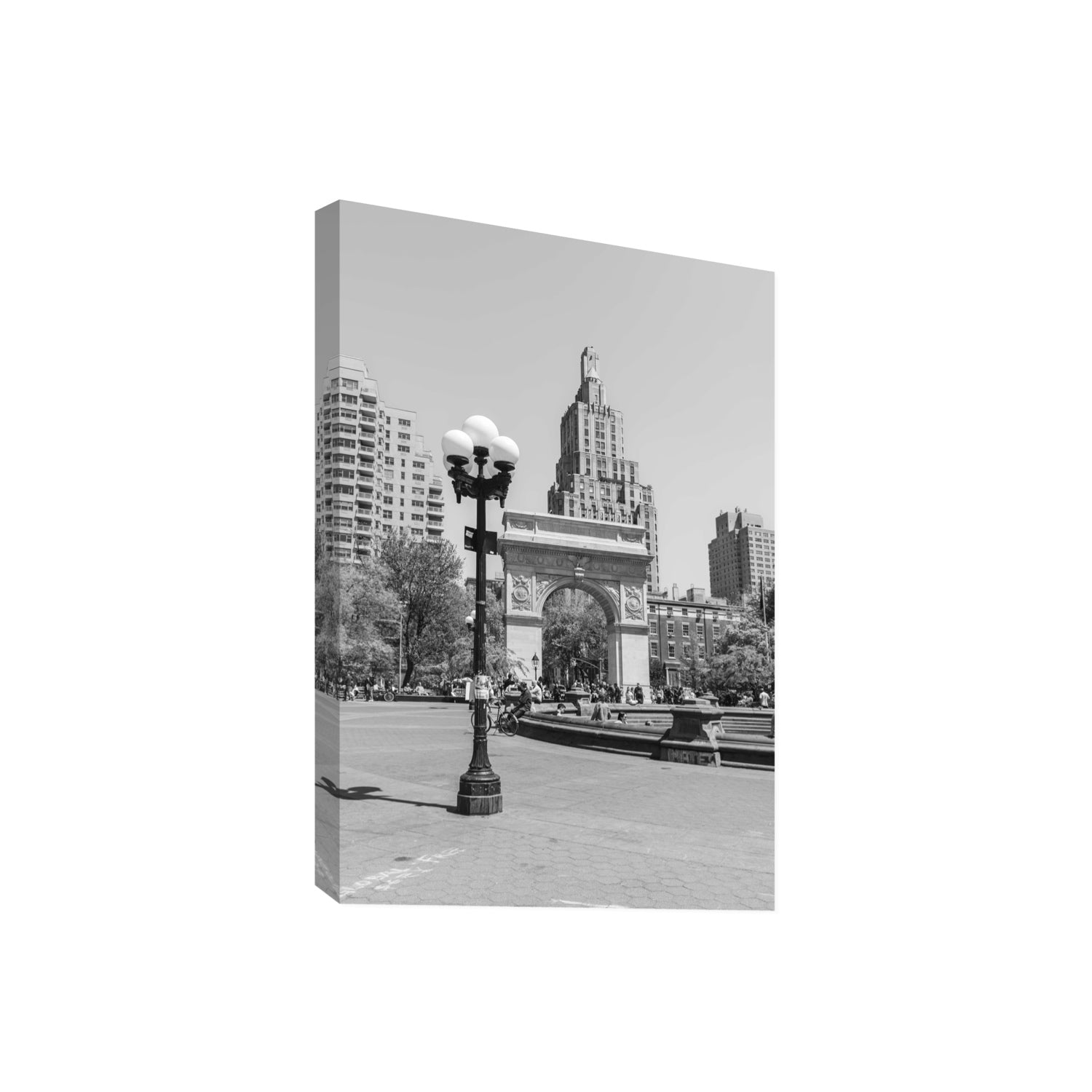 Pole Position New York NYC Black & White wall art Giant stretched canvas print