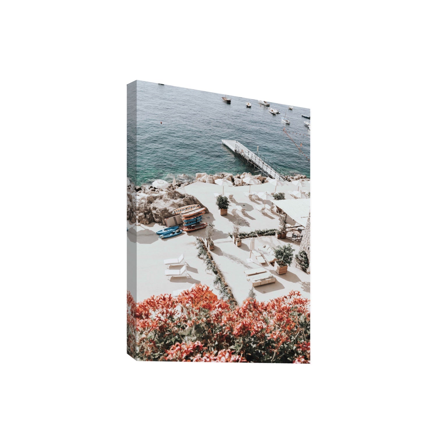 A Work of Art Amalfi coastal wall art Giant stretched canvas print