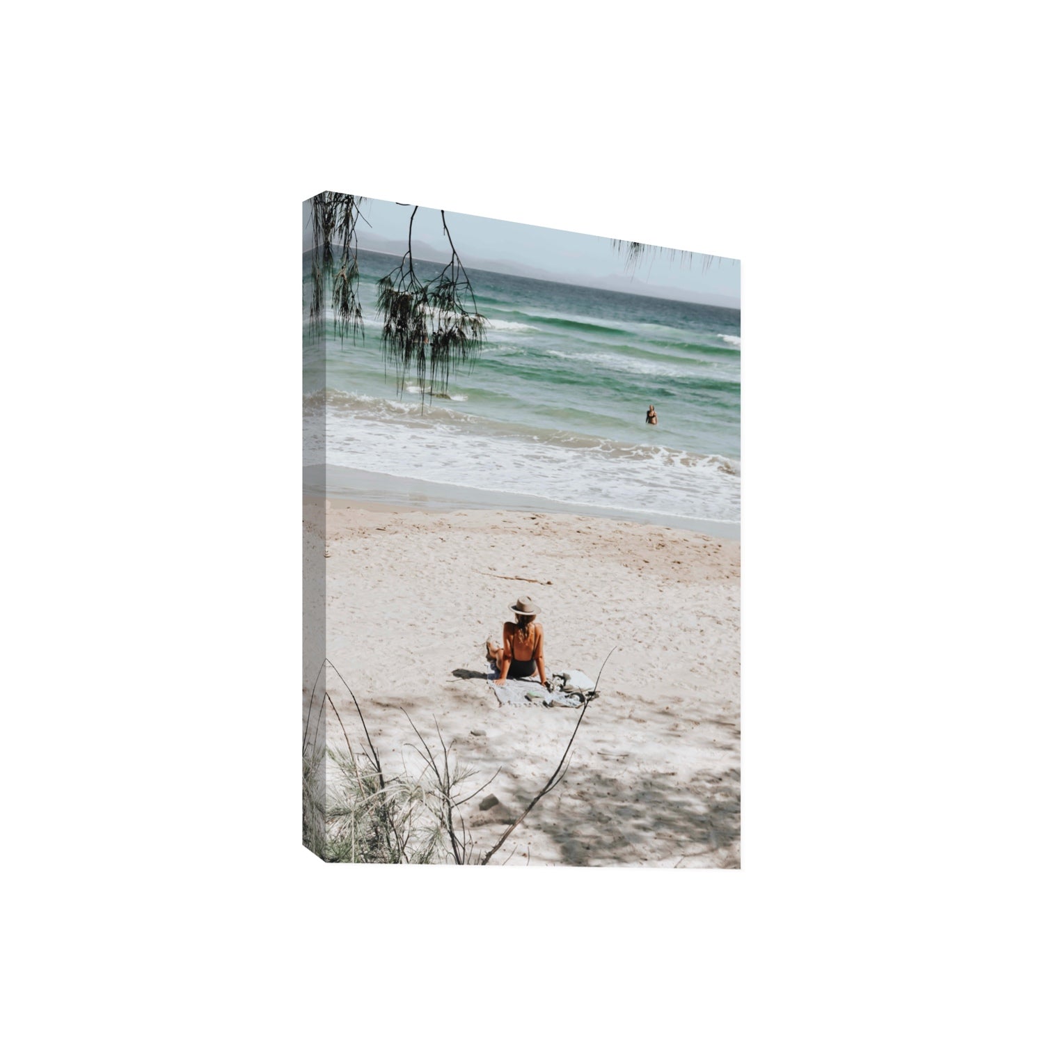 Take It Easy Byron Bay beach coastal decor wall art Giant stretched canvas print