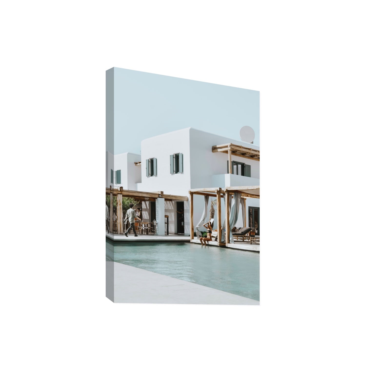 Aphrodite Mykonos Greek island wall art Giant stretched canvas print