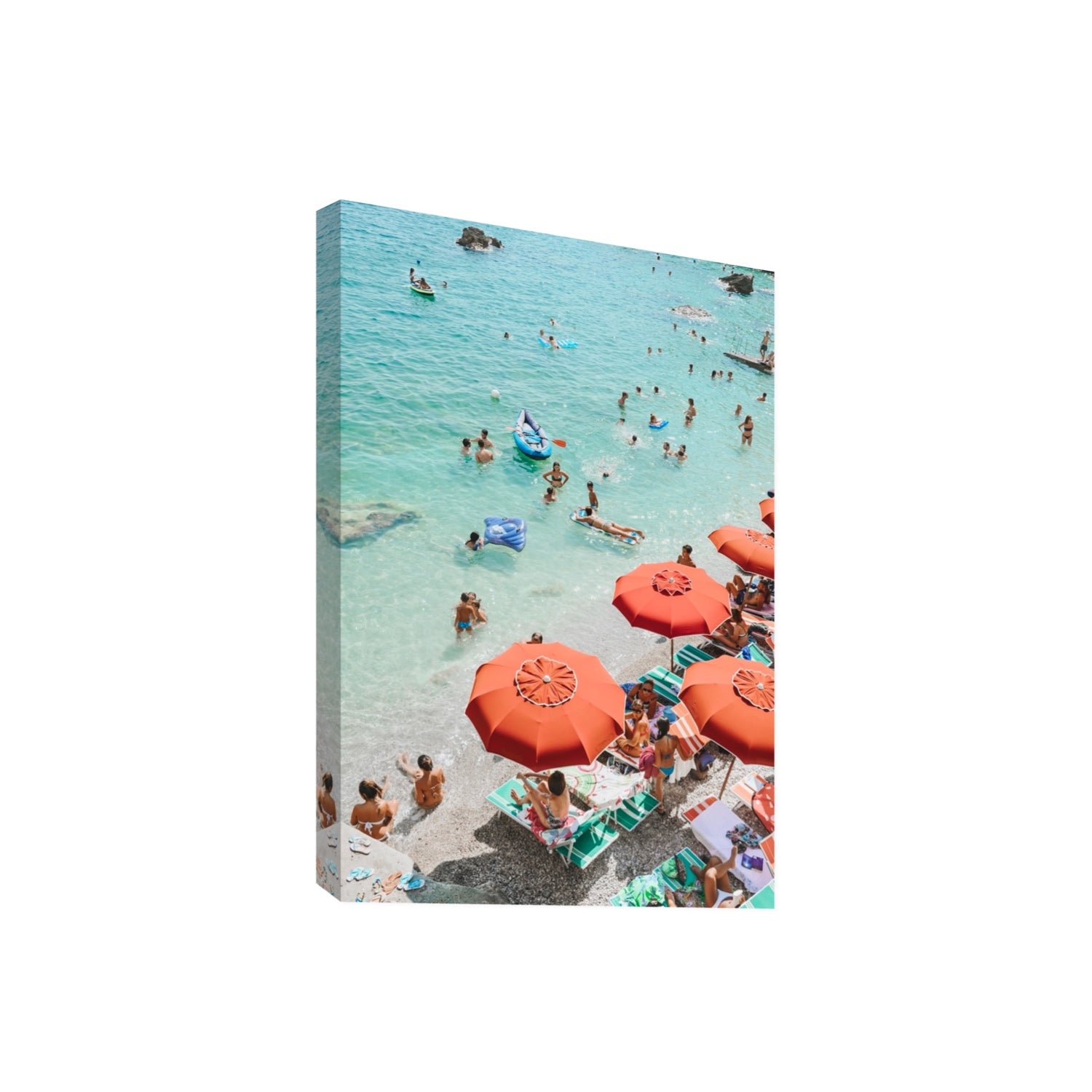 Easy Street Capri Italian beach wall art Giant stretched canvas print