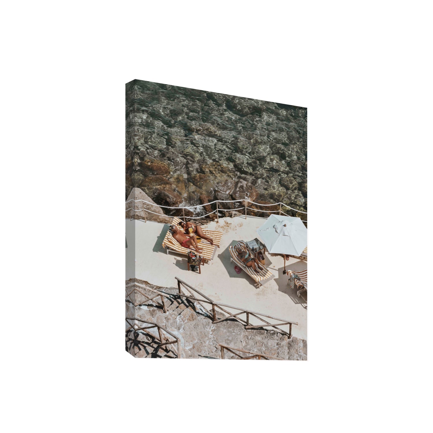 Lounge Lizards Tuscany Italian decor wall art Giant stretched canvas print