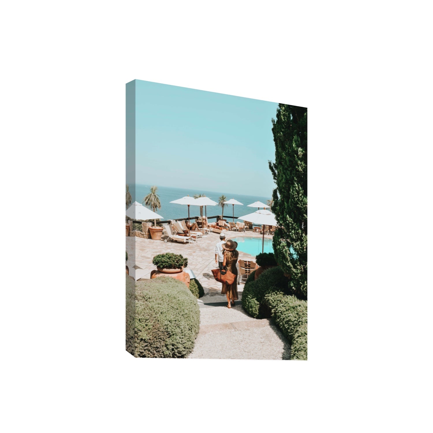 The World Is Your Catwalk Tuscany coastal wall art Giant stretched canvas print